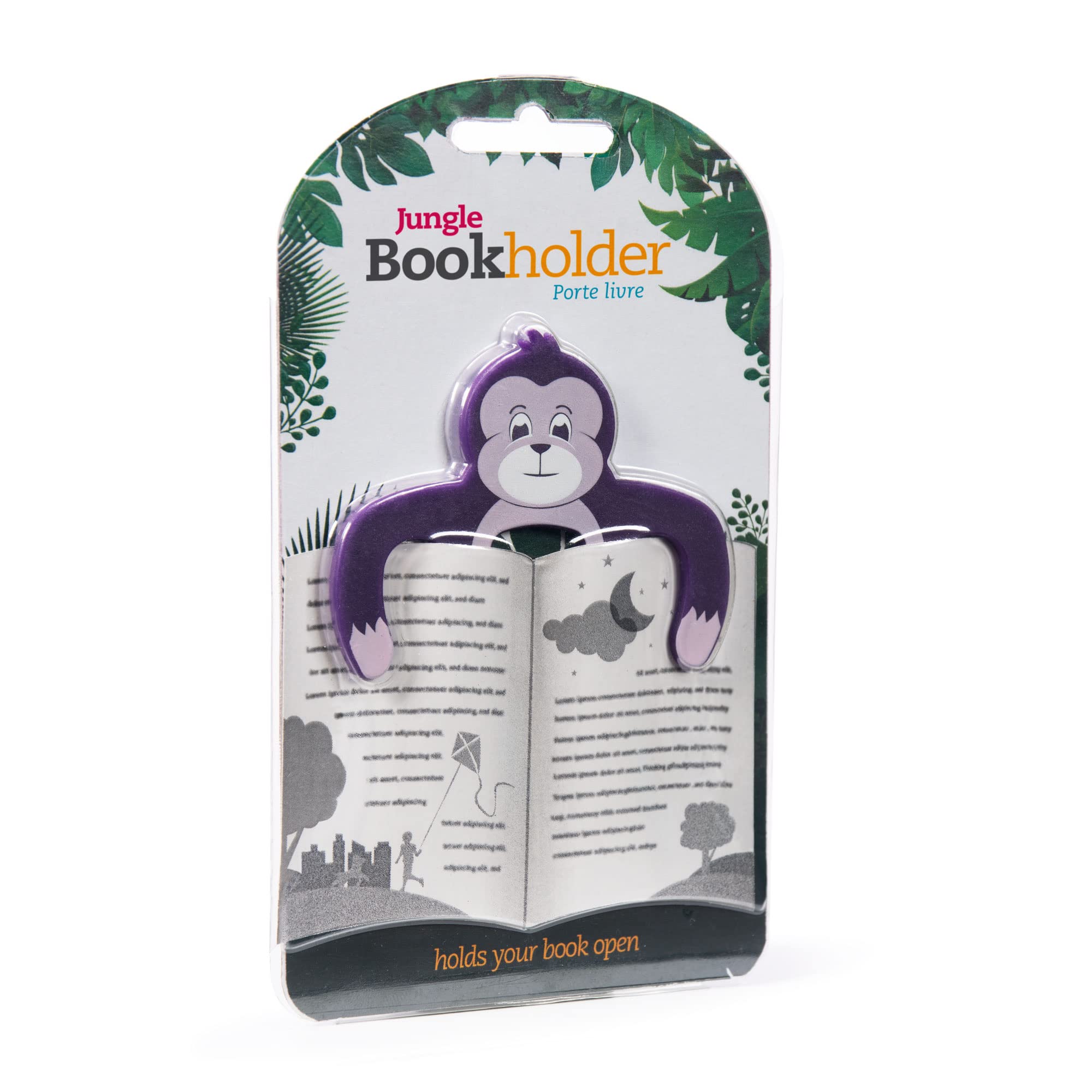 Page Pals Bookmark Holder - Premium Book & Music Sheet Clip for Reading in Bed, Office & Kitchen - Ideal Gift for Book Lovers (Ape Design) | Perfect for Cookbooks, Magazines & Novels