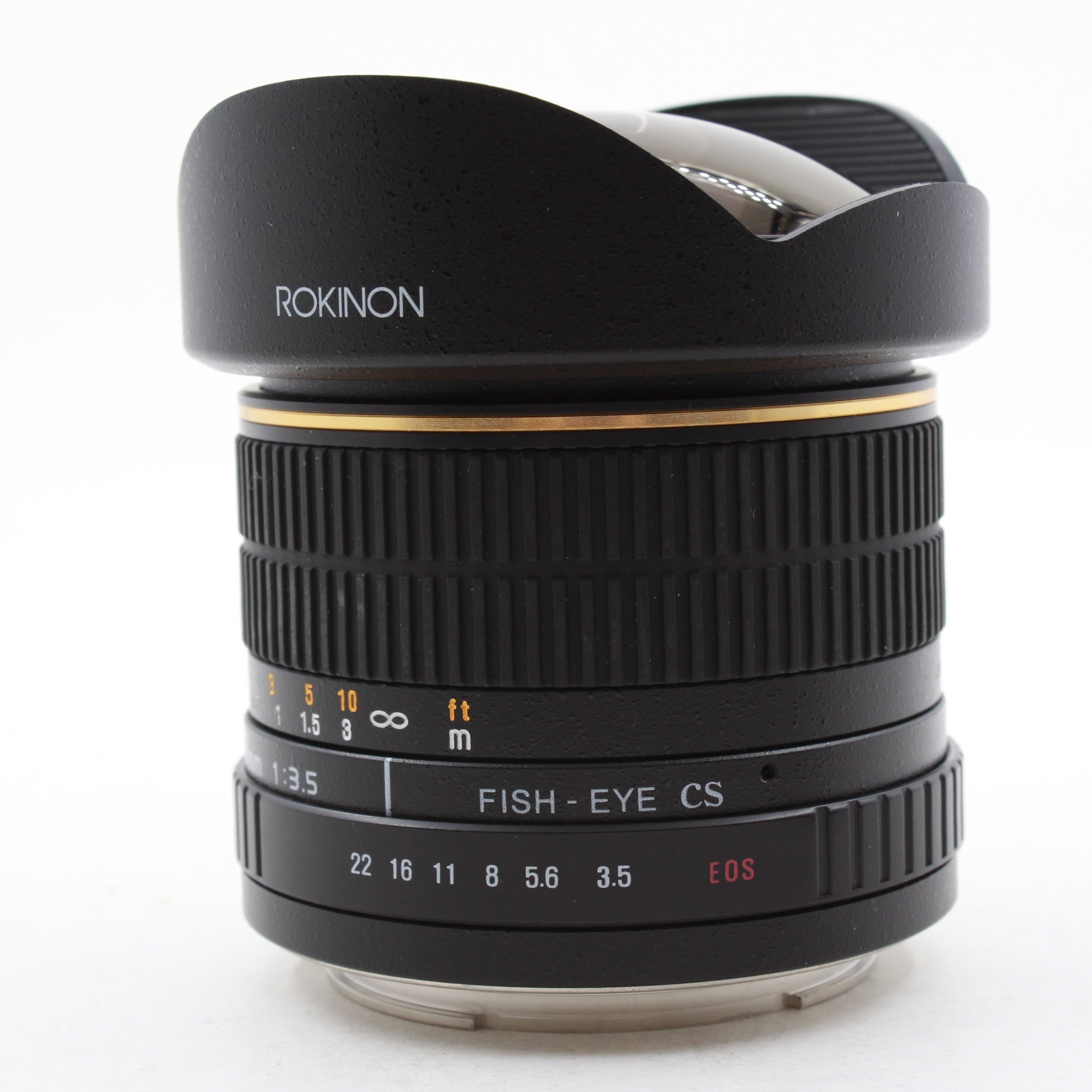 Used Rokinon 8mm f/3.5 Fisheye Lens for Canon EF Mount - Manual Focus Only - Perfect for Wide-Angle Photography, Landscape & Creative Shots