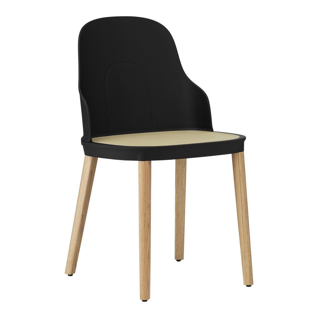 Allez Modern Dining Chair with Woven Wicker Seat - Comfortable & Stylish for Kitchen, Dining Room, or Patio