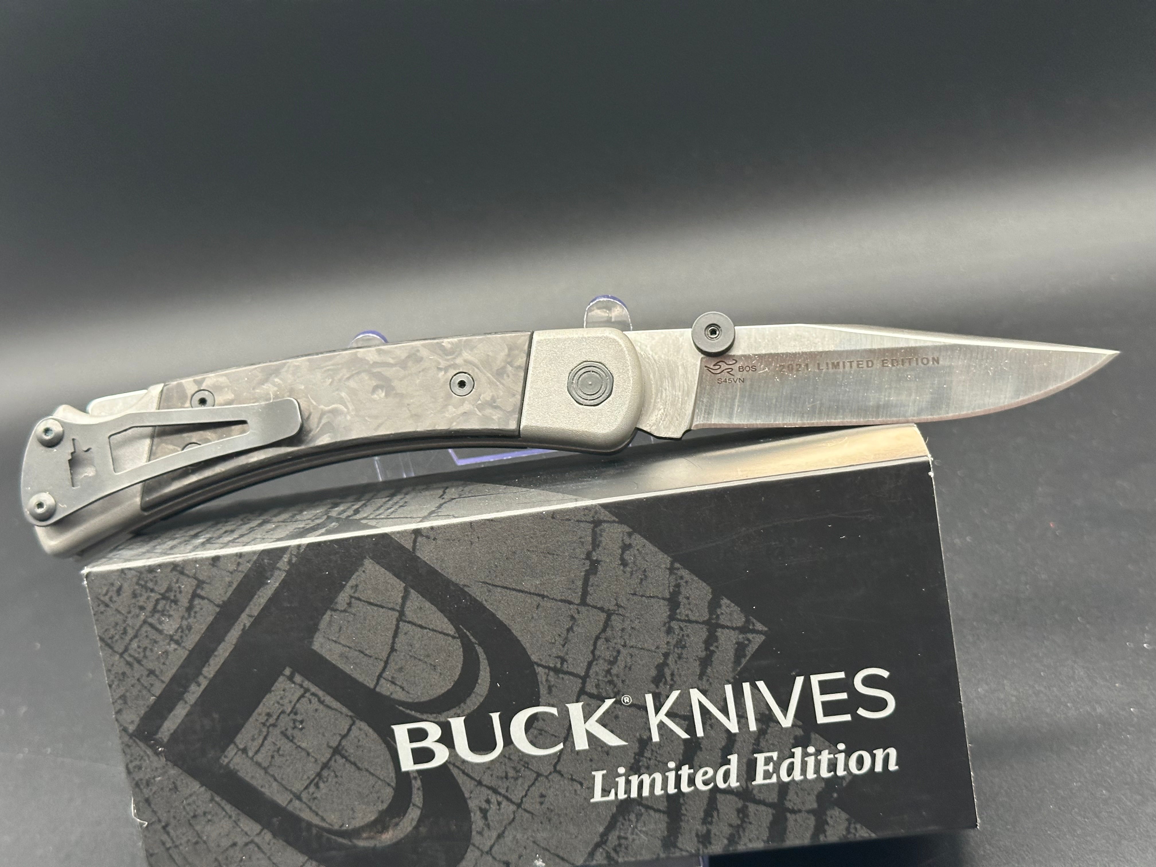 Buck Knives 0110CFSLE1 B 110 Folding Hunter Knife - 2021 Legacy Collection - S45VN Steel Blade - EDC Pocket Knife for Hunting, Camping & Outdoor Adventures