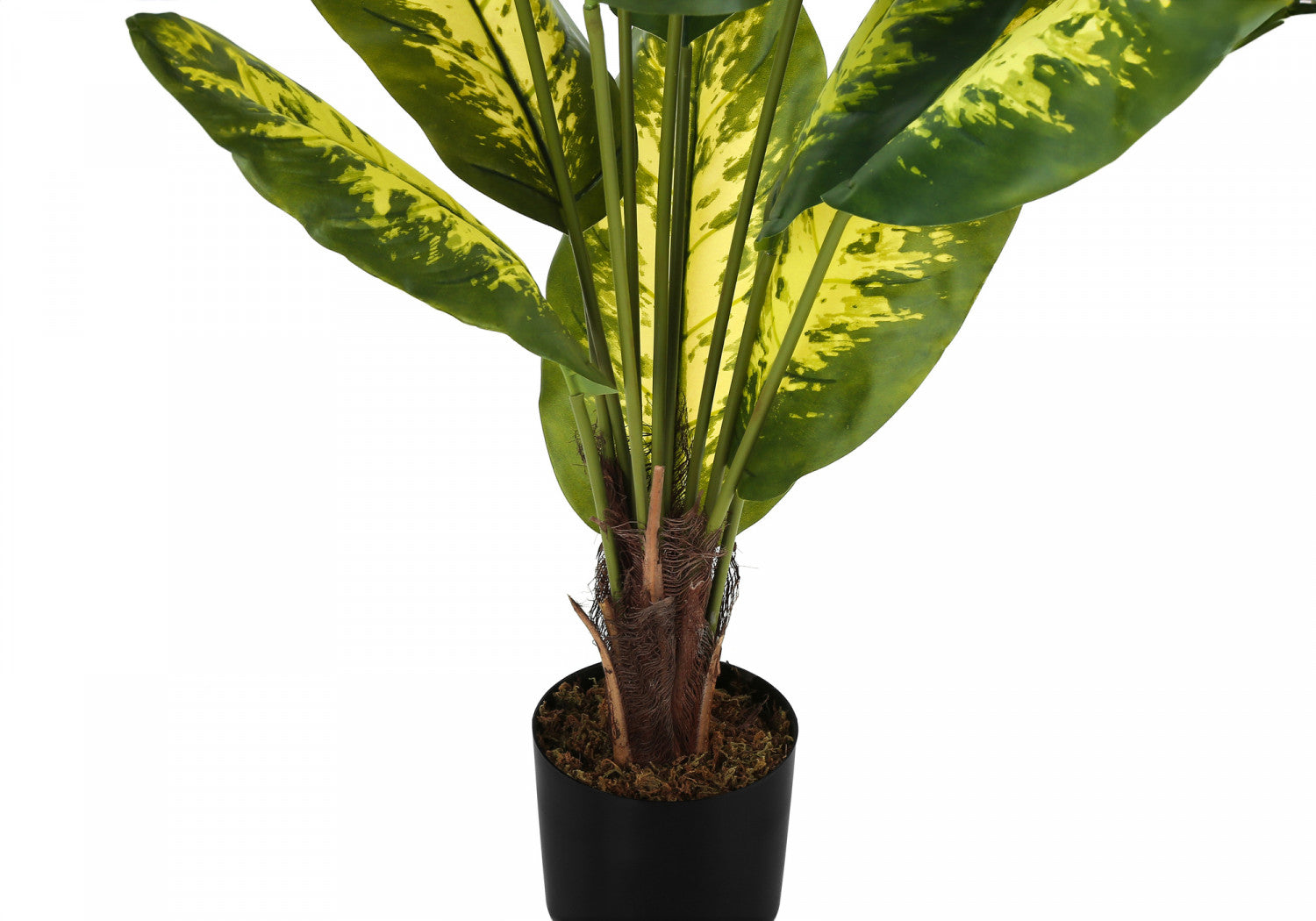 47 Evergreen Artificial Plants in 5 Black Pots - Realistic Fake Greenery for Home Decor, Office, Living Room, Bedroom & Indoor Spaces