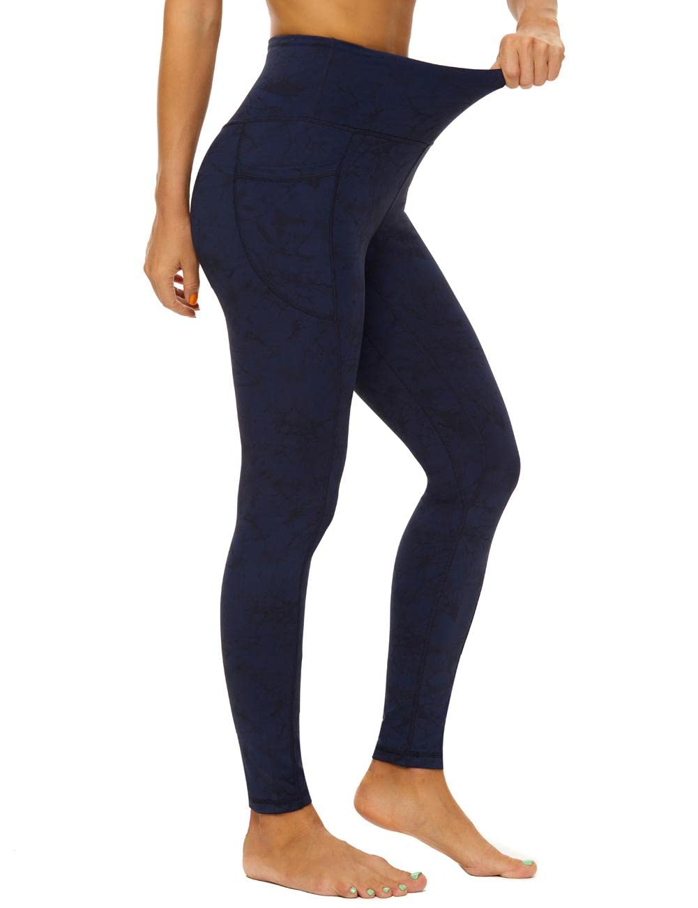 CCKO High Waisted Yoga Pants for Women with Pockets - Stretchy Workout Leggings with Tummy Control - Perfect for Gym, Running & Everyday Wear