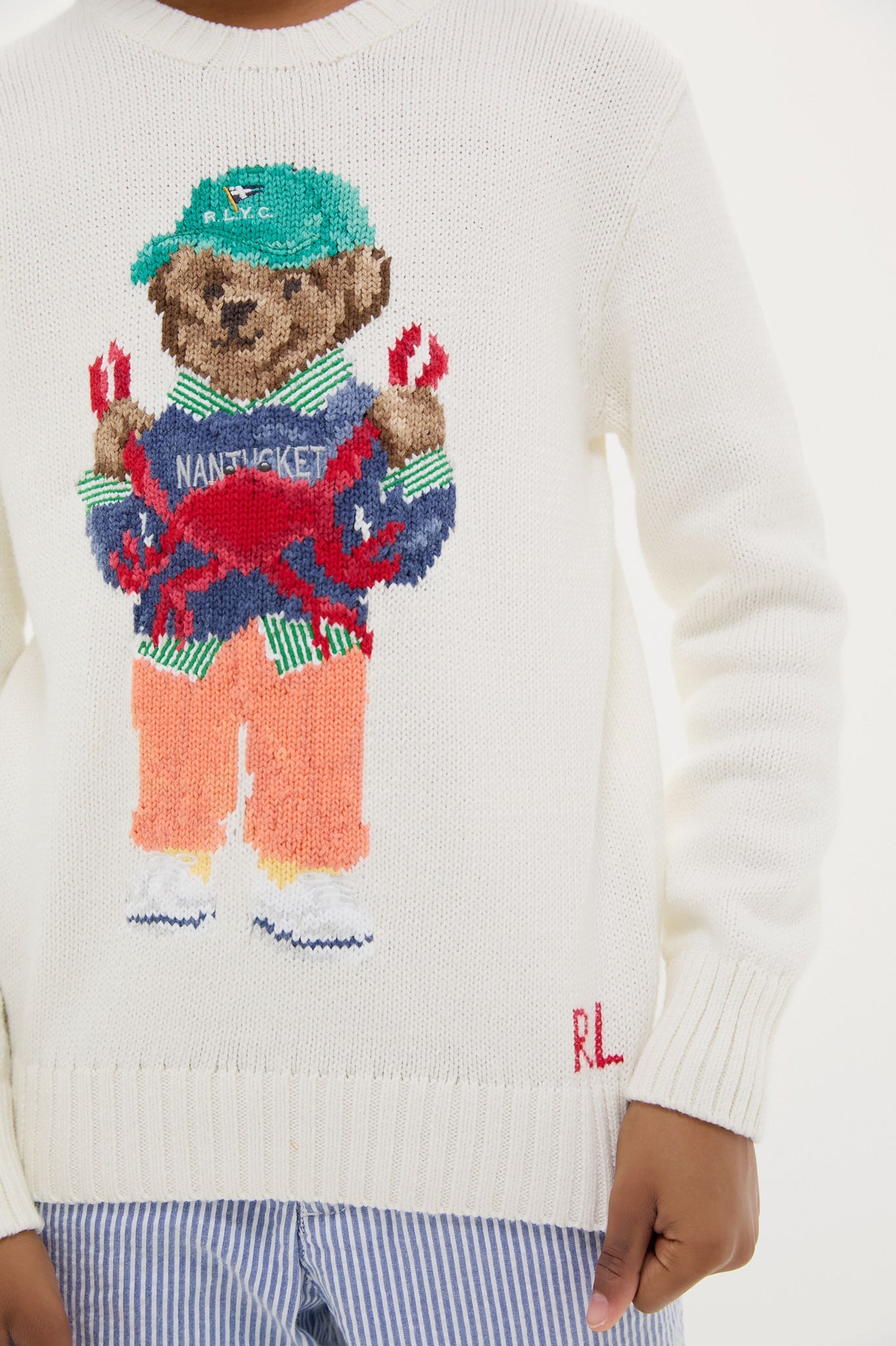 Boys Long Sleeve Cotton Crab Bear Graphic Sweater - Cute Animal Print Pullover for Kids, Toddler & Baby - Perfect for School, Playdates & Family Photos
