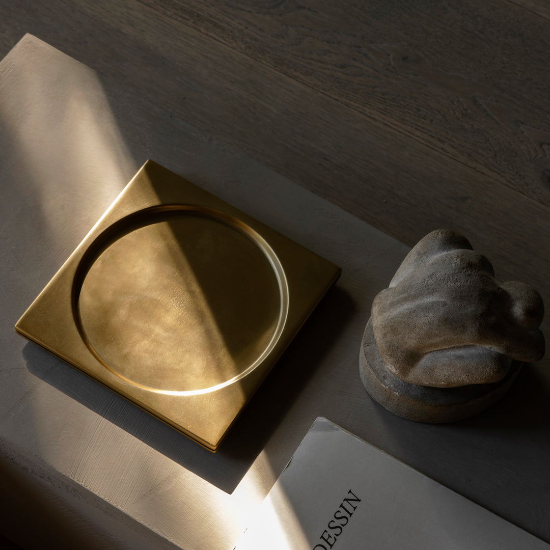 Colin King Studio Divot Tray - Elegant Ceramic Catch-All for Keys, Jewelry & Coins | Perfect for Entryway, Nightstand & Office Organization | Minimalist Home Decor Accessory