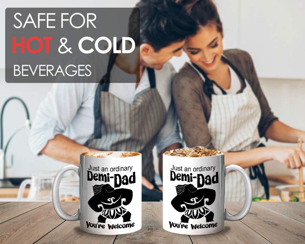 Funny Dad Coffee Mug - Bubble Hugs Daddy - Best Gift for Father, Grandpa, Uncle from Son, Daughter, Mom, Wife - Perfect for Father's Day, Birthday & Office Use