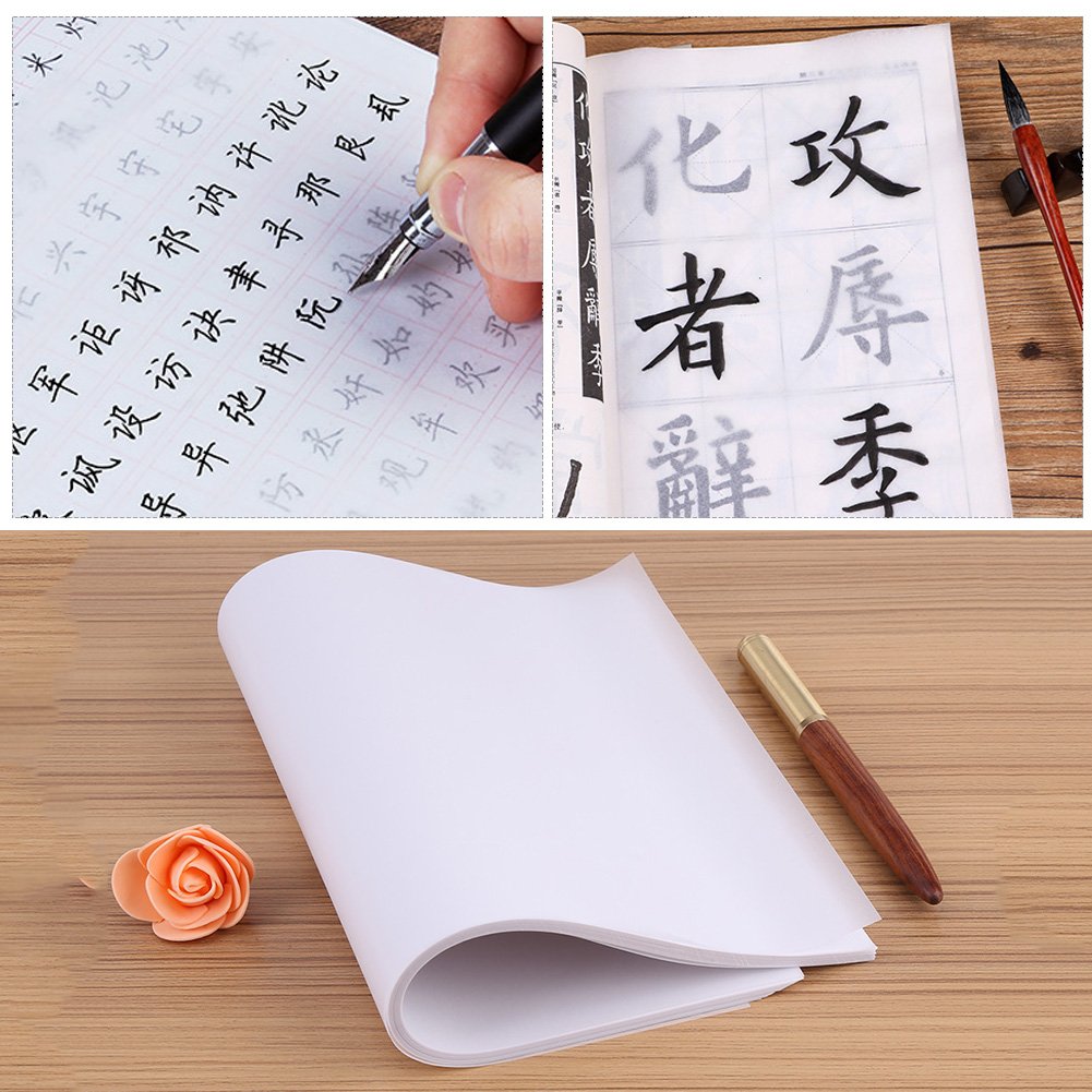 Premium Tracing Paper for Drawing - 100Pcs Translucent Vellum Paper, Carbon Copy & Calligraphy Paper - Acid-Free, Fade-Resistant - Perfect for Artists, Architects & Craft Projects