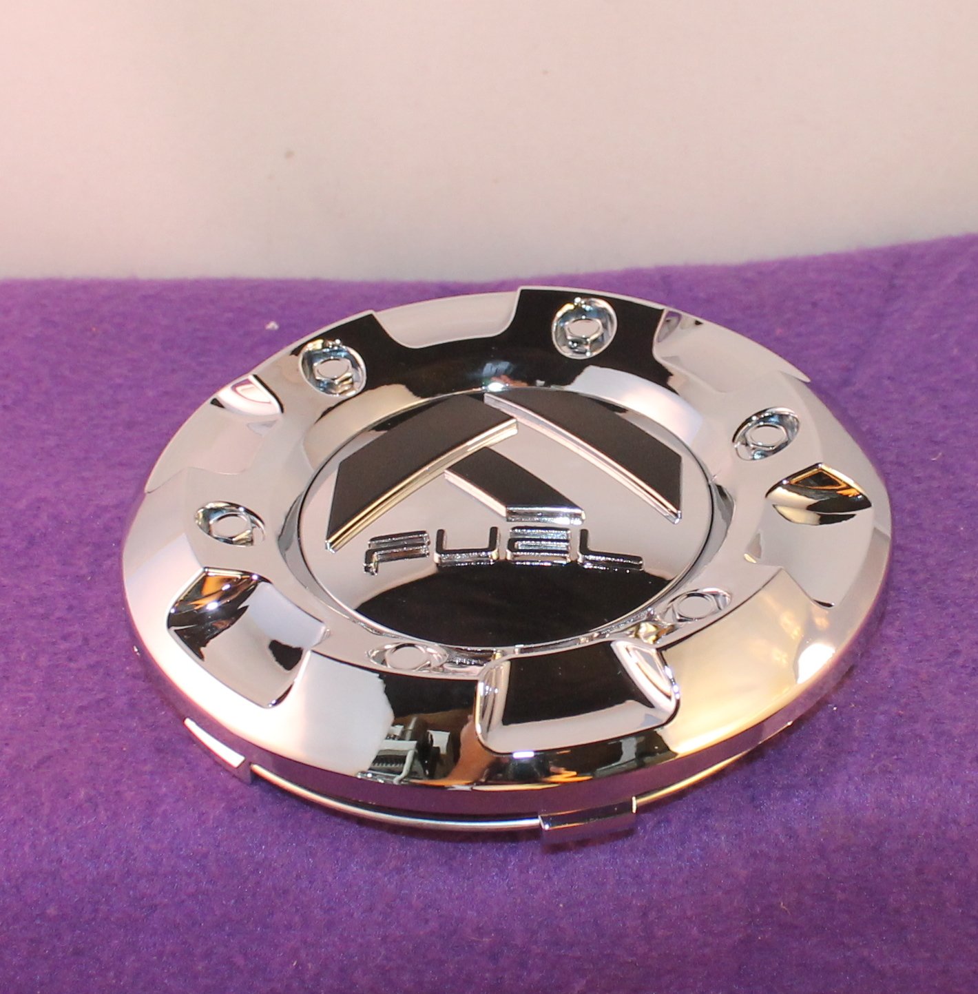 Fuel Wheels Custom Center Cap Chrome (Set of 2) #1002-43 - Premium Hubcap Accessories for Car & Truck Customization, Perfect for Off-Road & Show Vehicles
