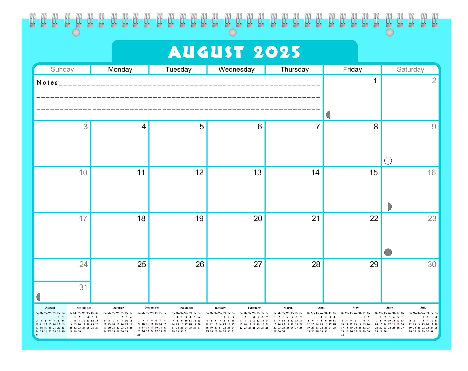 2025-2026 Academic Year 12-Month Wall & Desk Student Planner with 3-Ring Binder - Perfect for School, Teachers & Students | Edition #006 | Ideal for Classroom Organization, Homework Tracking & Study Planning