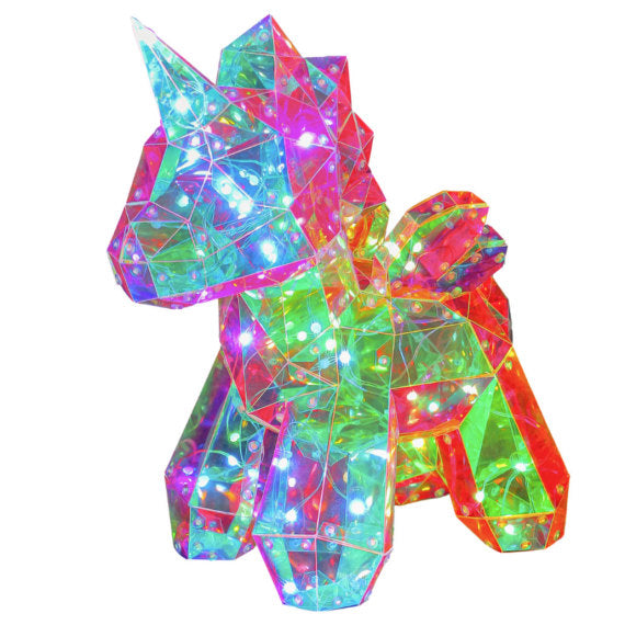 Glitz Light Up Unicorn Moonbeam - Magical LED Night Light for Kids' Bedroom Decor | Perfect for Nursery, Birthday Gifts & Sleep Aid