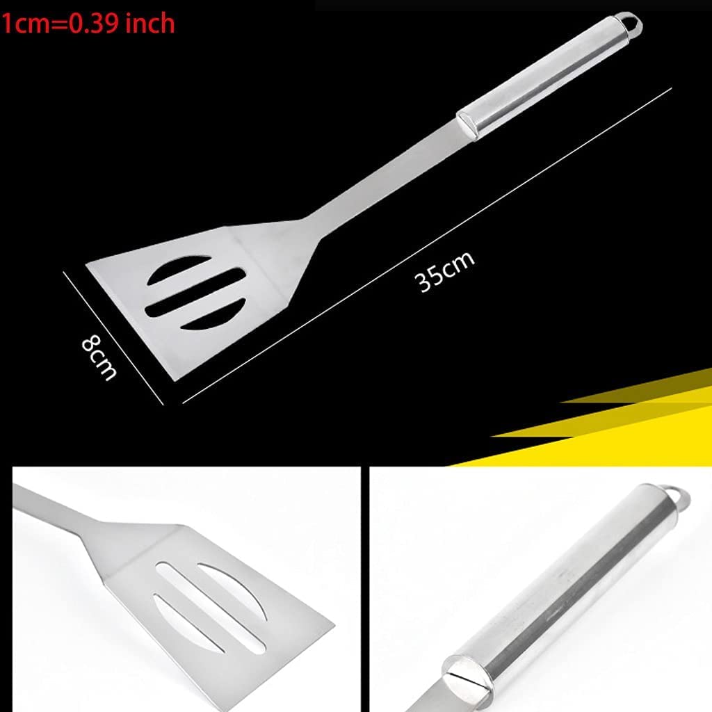 3-Piece Professional BBQ Grill Tools Set - Stainless Steel Grill Accessories for Chefs & Outdoor Cooking | Perfect for Backyard, Restaurant & Outdoor Kitchen BBQ Parties