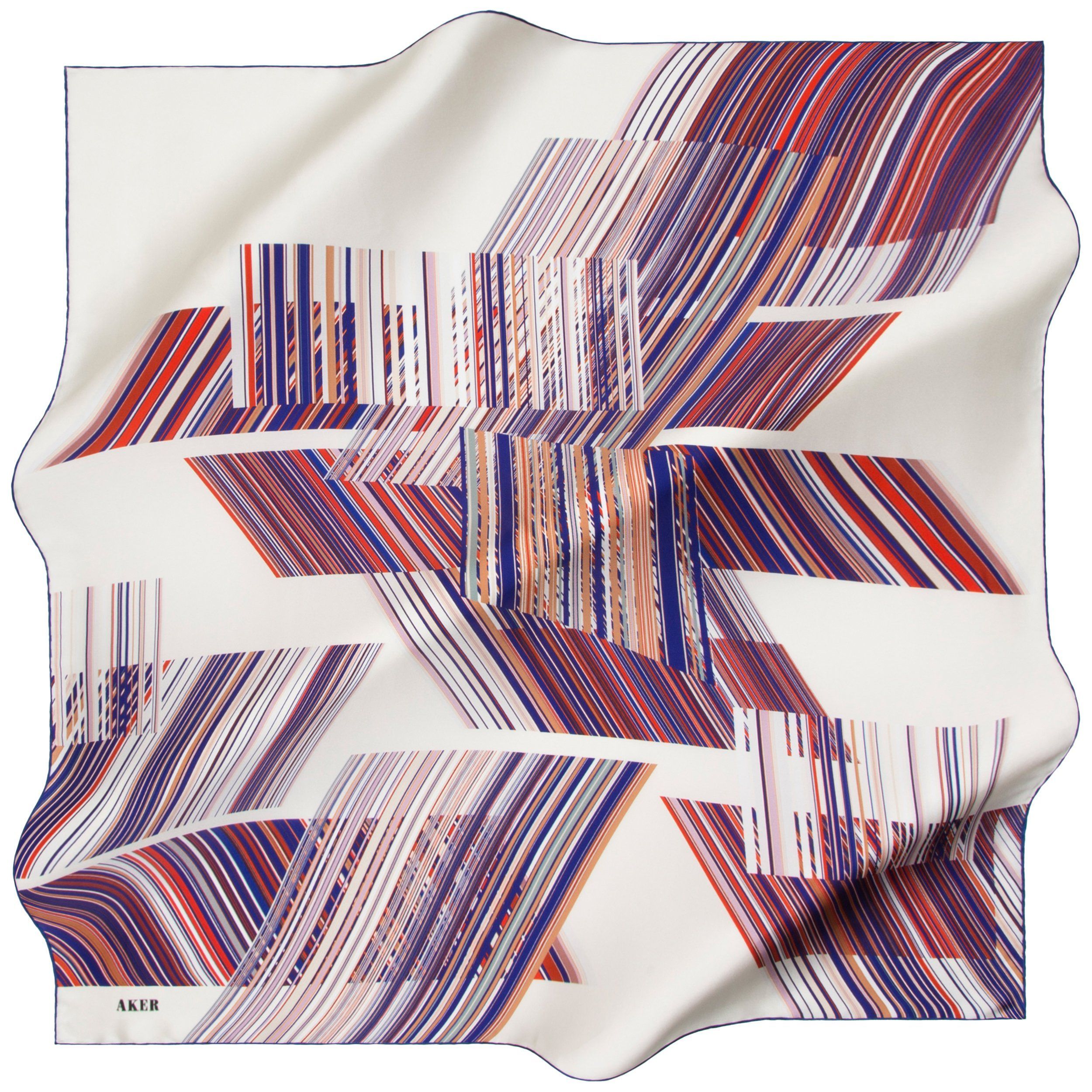 Aker Fashion & Style No. 22 Silk Scarf - Elegant Womens Accessory for Office, Party & Travel