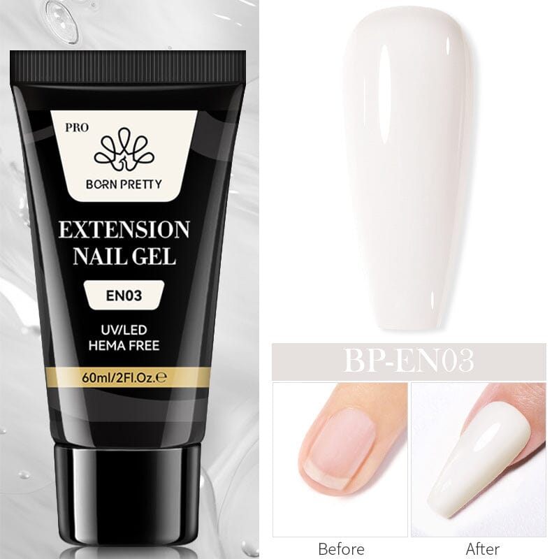 Born Pretty Poly Gel in a Tube - Professional Nail Extension & Repair Kit for DIY Manicures at Home, Salon-Quality Nails for Parties, Weddings & Special Occasions
