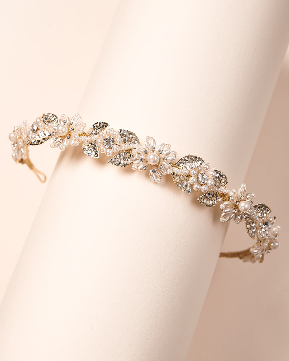 Lorna Pearl Headband for Women - Elegant Crystal Rhinestone Hair Accessory for Weddings, Parties & Special Occasions