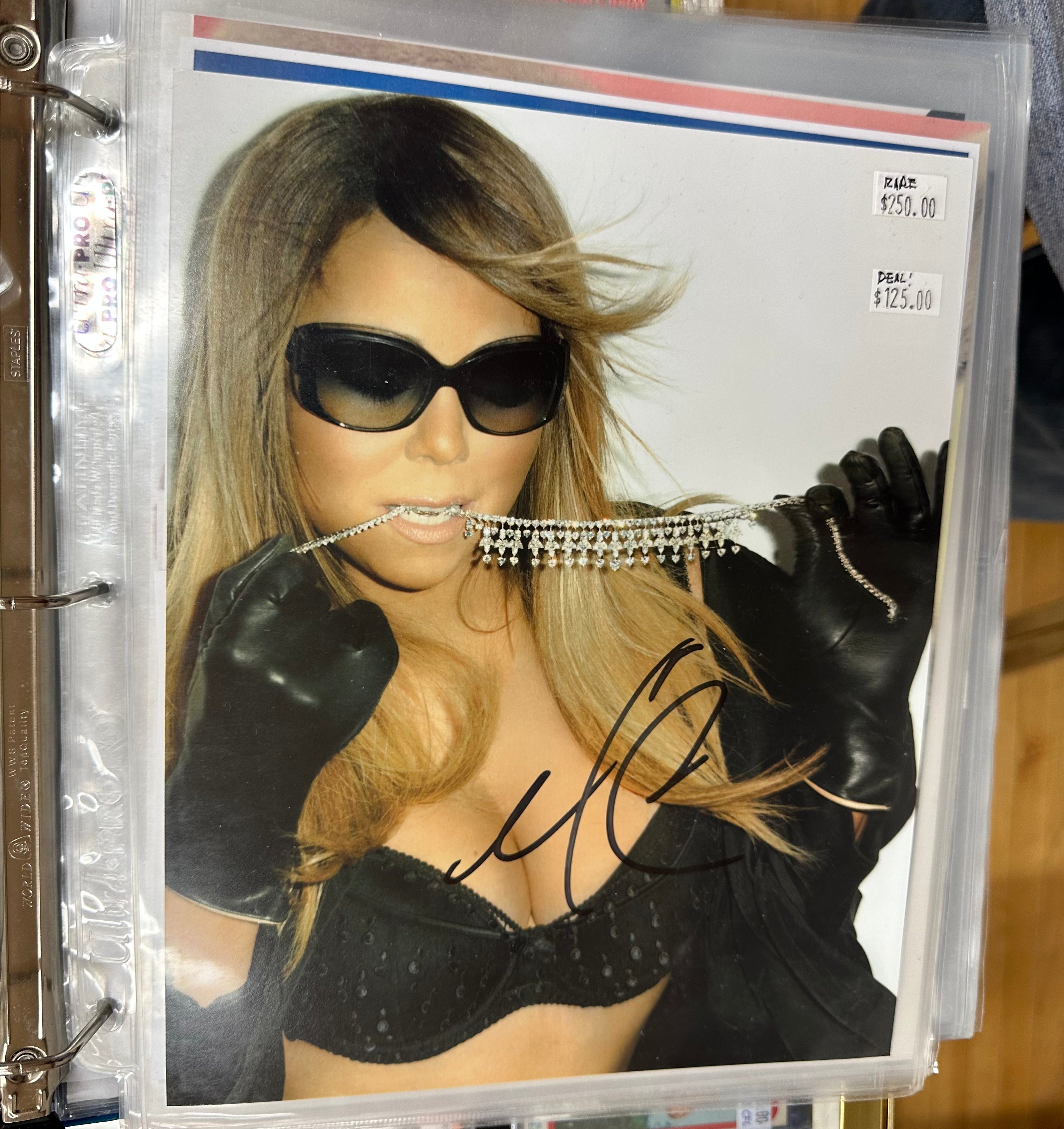 Mariah Carey Rare Autographed 8x10 Photo with COA - Perfect for Music Memorabilia Collectors & Holiday Gift Giving