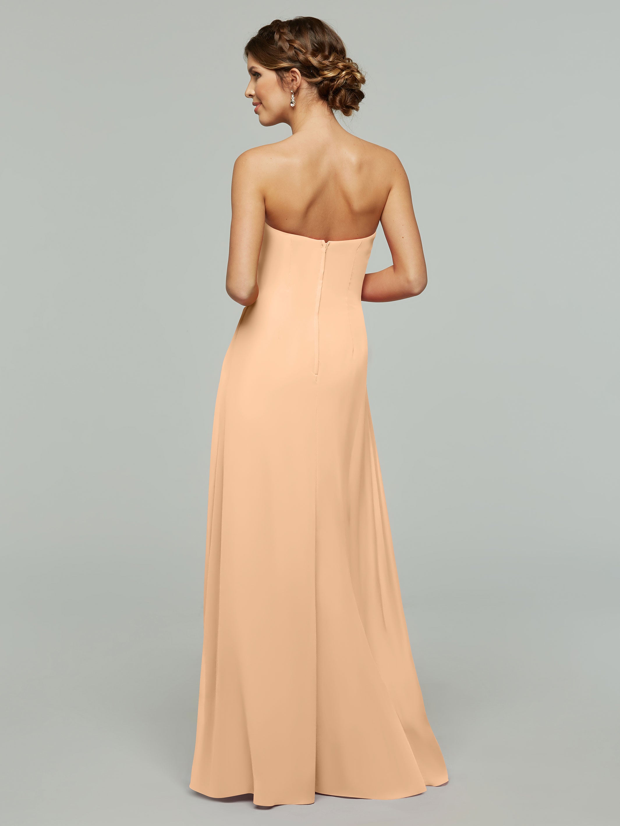 Elegant 80046 Chiffon Sheath Bridesmaid Dress with Sweetheart Neckline - Perfect for Weddings, Formal Events & Special Occasions