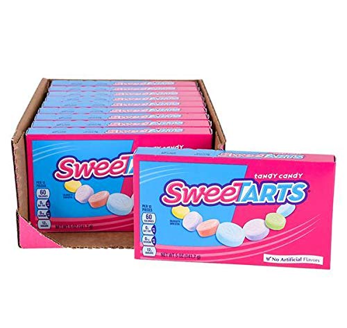 Sweetarts Theater Box Candy - 10 Pieces per Box, Case of 9 (90 Total) - Bulk Candy for Movie Nights, Parties & Office Snacks