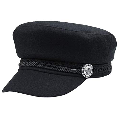 Unisex Winter Wool Baseball Cap - Warm Octagonal Button Hat for Men & Women - Perfect for Outdoor Activities, Skiing, and Casual Wear