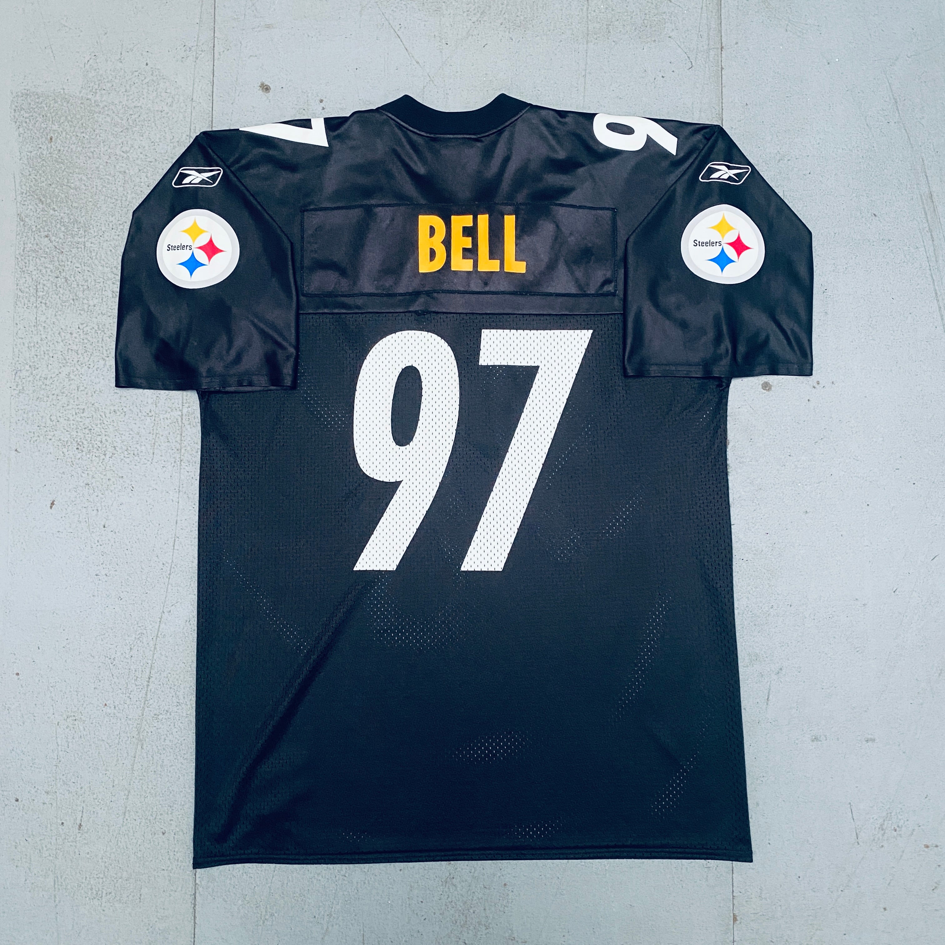 Pittsburgh Steelers Kendrell Bell 2001-2002 Rookie Fan Jersey Size Large - Vintage NFL Football Collectible for Fans & Memorabilia Enthusiasts