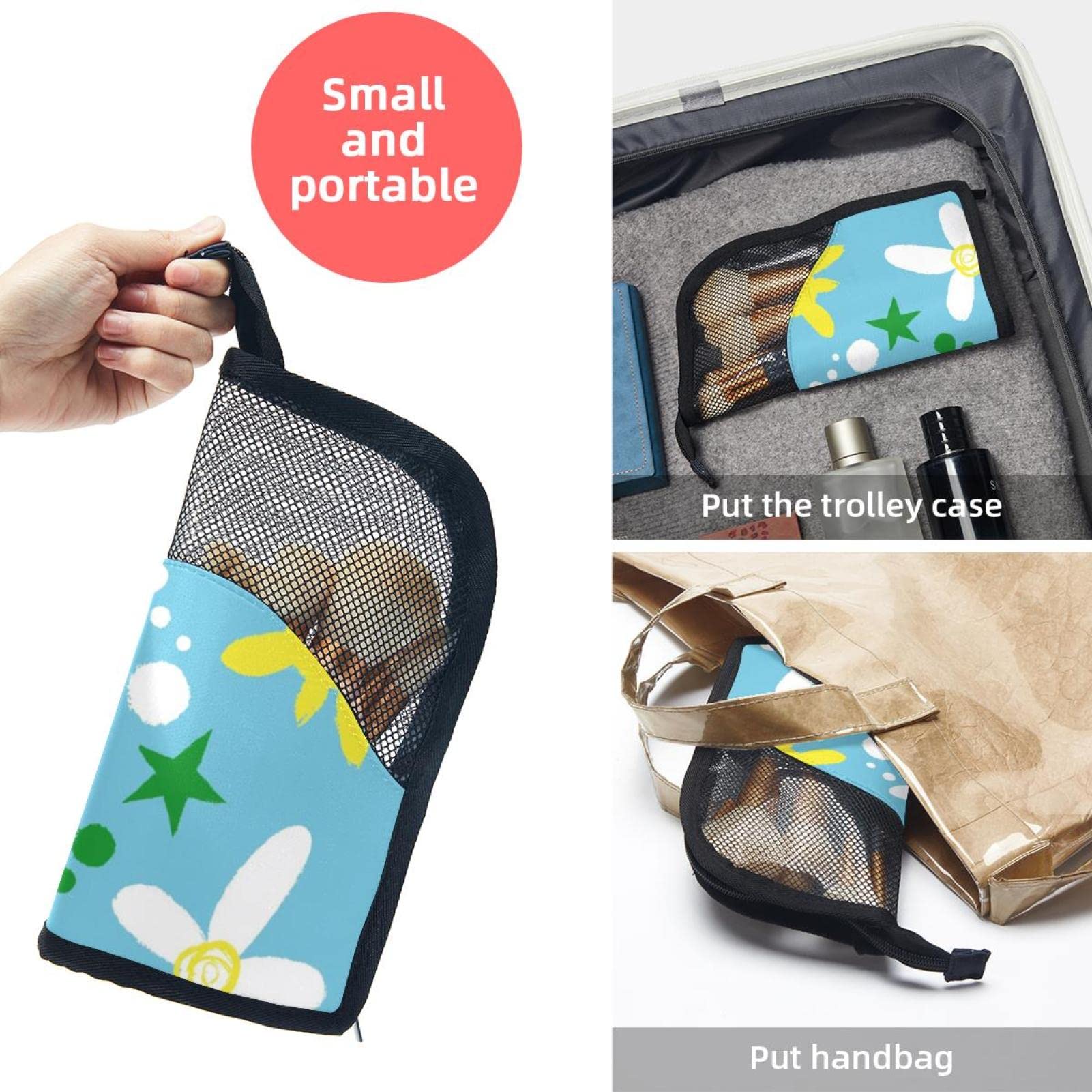 12-Piece Makeup Brush Organizer Bag with Floral Design - Portable Cosmetic Brush Holder Case for Travel & Home Storage | Love Summer Floral Pattern