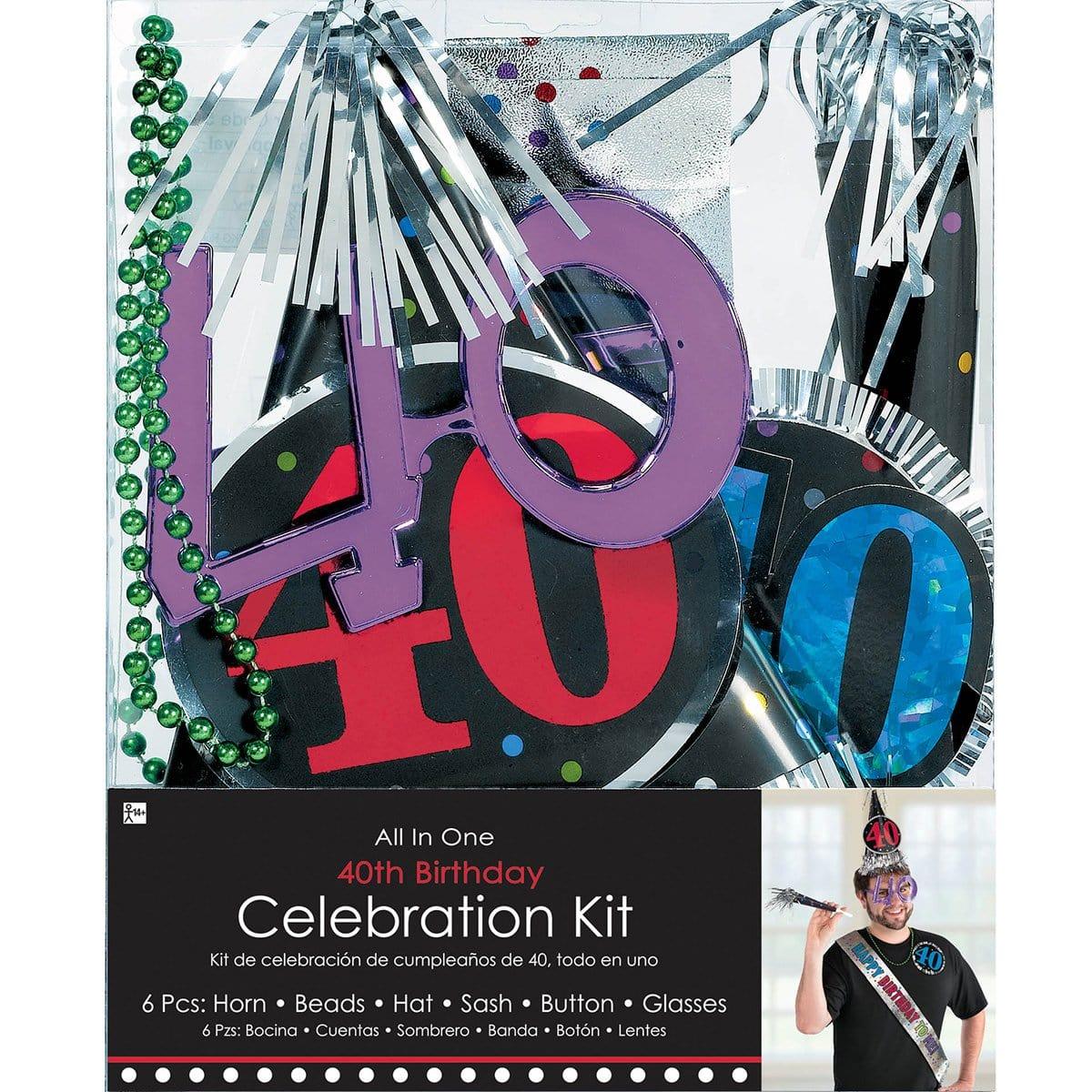 40th Birthday Party Decorations Kit - 6-Piece Set for Adults - Perfect for Milestone Celebrations, Themed Parties & Special Events