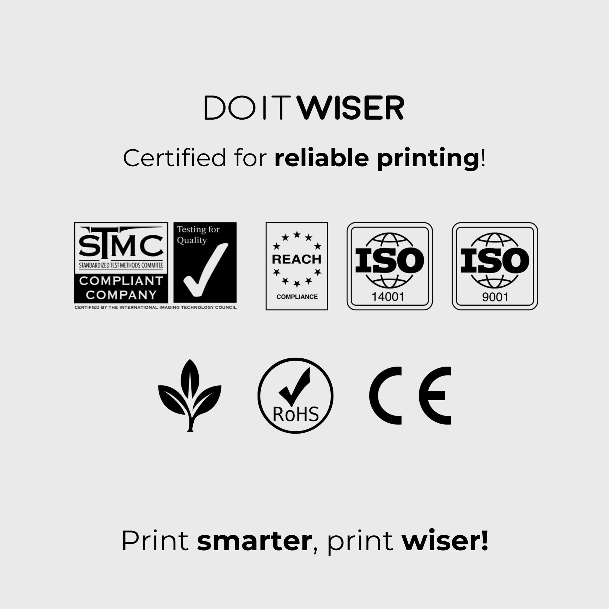 High Yield Do it Wiser Compatible Toner Cartridge (4 Pack) - Replacement for Ricoh MP C6003/4/503/504 Printer Models 841849/51/52/50 - Perfect for Office Printing & Bulk Document Copying
