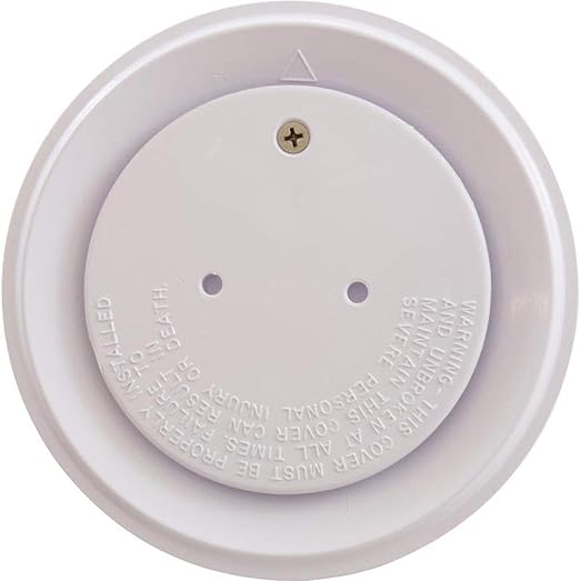 Pentair White Floor Inlet - High-Quality Pool & Spa Drain Cover for Safety and Efficiency | Perfect for Inground Pools, Water Features, and Aquatic Centers