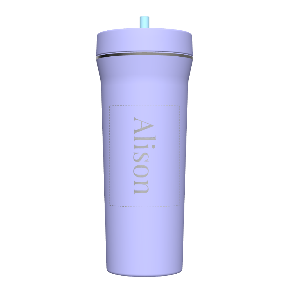 32 oz Customized Straw Tumbler with Lid - Insulated Stainless Steel Water Bottle for Hot & Cold Drinks - Perfect for Gym, Hiking, Office & Travel