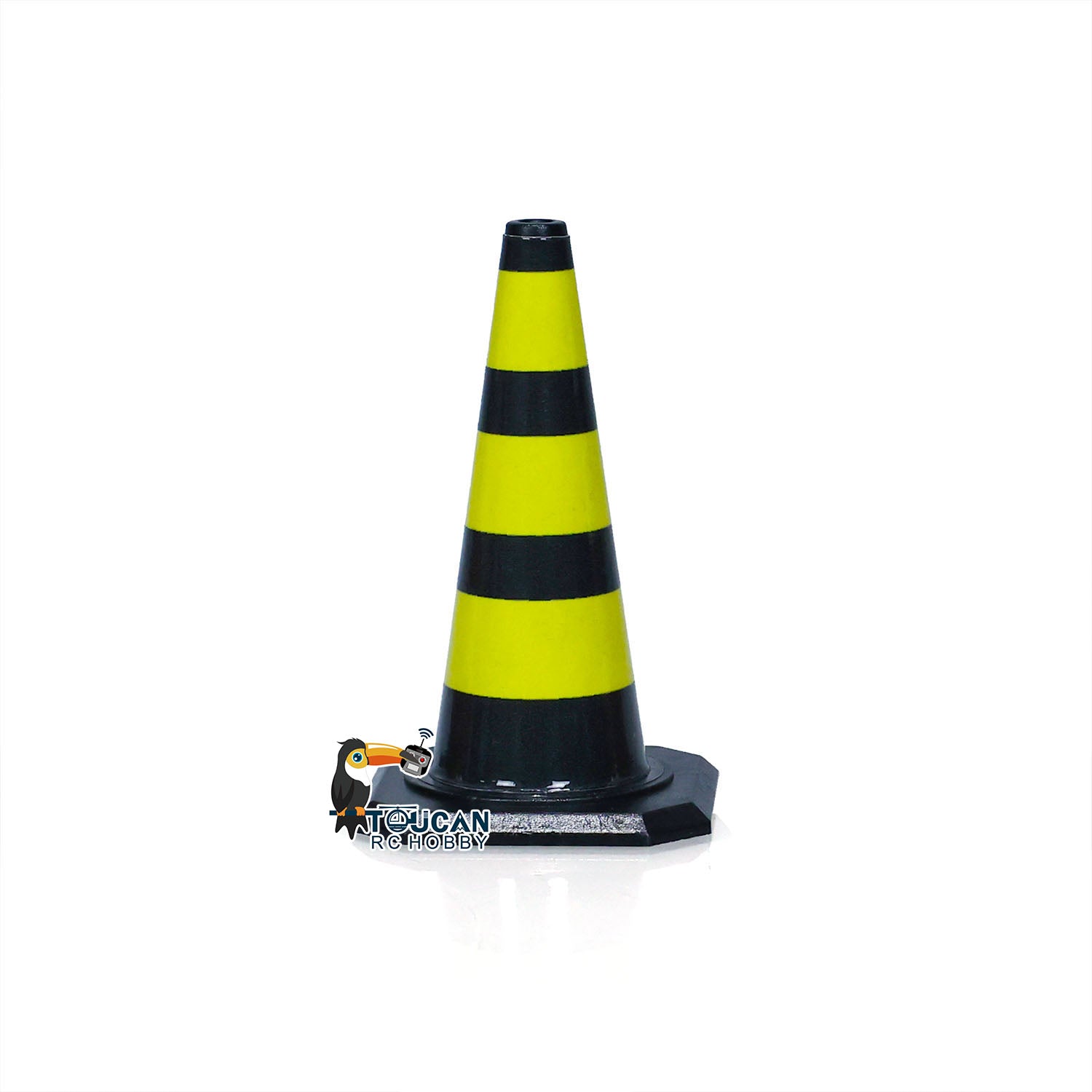 1/14 Scale RC Construction Vehicle Traffic Sign Guardrail & Barrier Cones - Durable Plastic Crash Bucket Accessories for Remote Control Cars (Perfect for Construction Site Scenes & RC Car Racing Tracks)