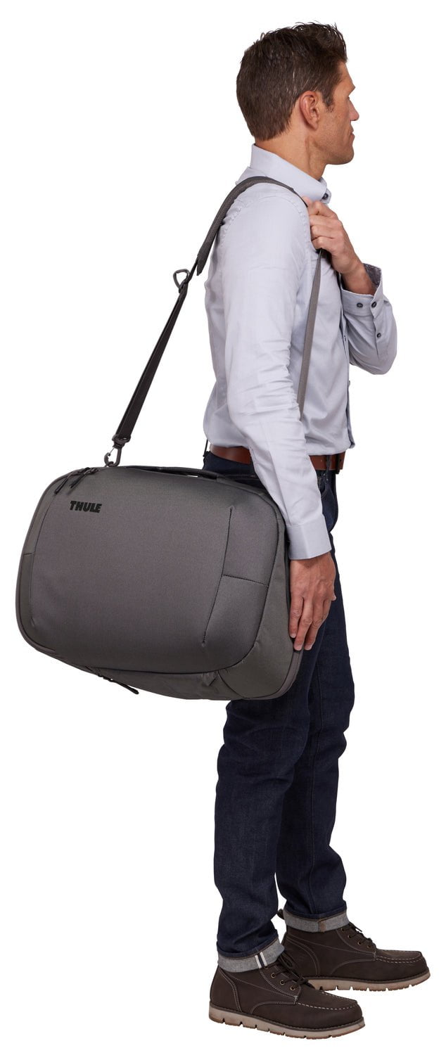 Thule Subterra 2 Convertible Carry On Bag 40L - Lightweight Expandable Luggage for Travel & Business - Vetiver Gray - Perfect for Airplane Cabin & Weekend Getaways