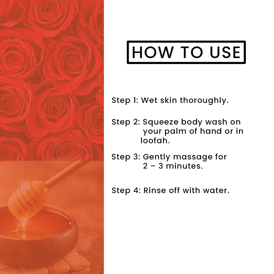 Khadi Organique Rose & Honey Body Wash - SLS & Paraben Free, 210ml - Hydrating & Nourishing for Dry Skin - Perfect for Daily Shower & Spa Relaxation