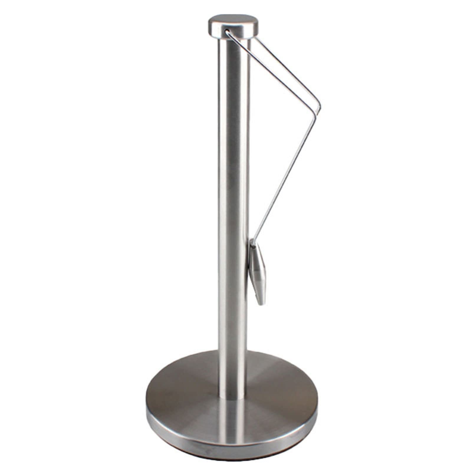 Stainless Steel Paper Towel Holder - One-Handed Tear Kitchen Towel Dispenser Rack for Countertop & Dining Table | Perfect for Easy Access While Cooking & Cleaning
