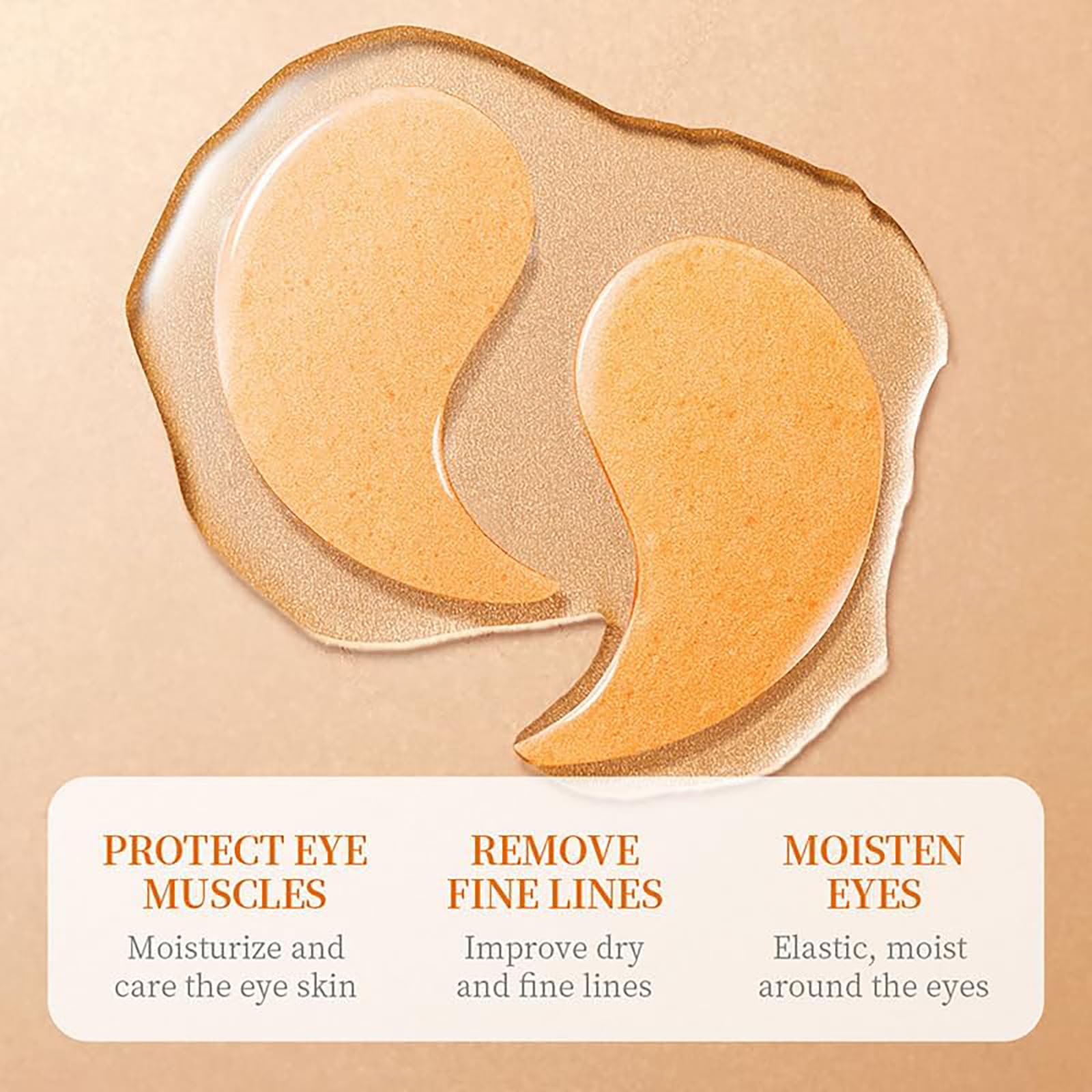 60 Pcs Vitamin C & Collagen Eye Pads for Dark Circles, Anti-Wrinkle & Anti-Aging Under Eye Patches - Reduce Puffiness & Eye Bags with Cooling Gel for Women - Perfect for Night Routine, Travel & Spa Days