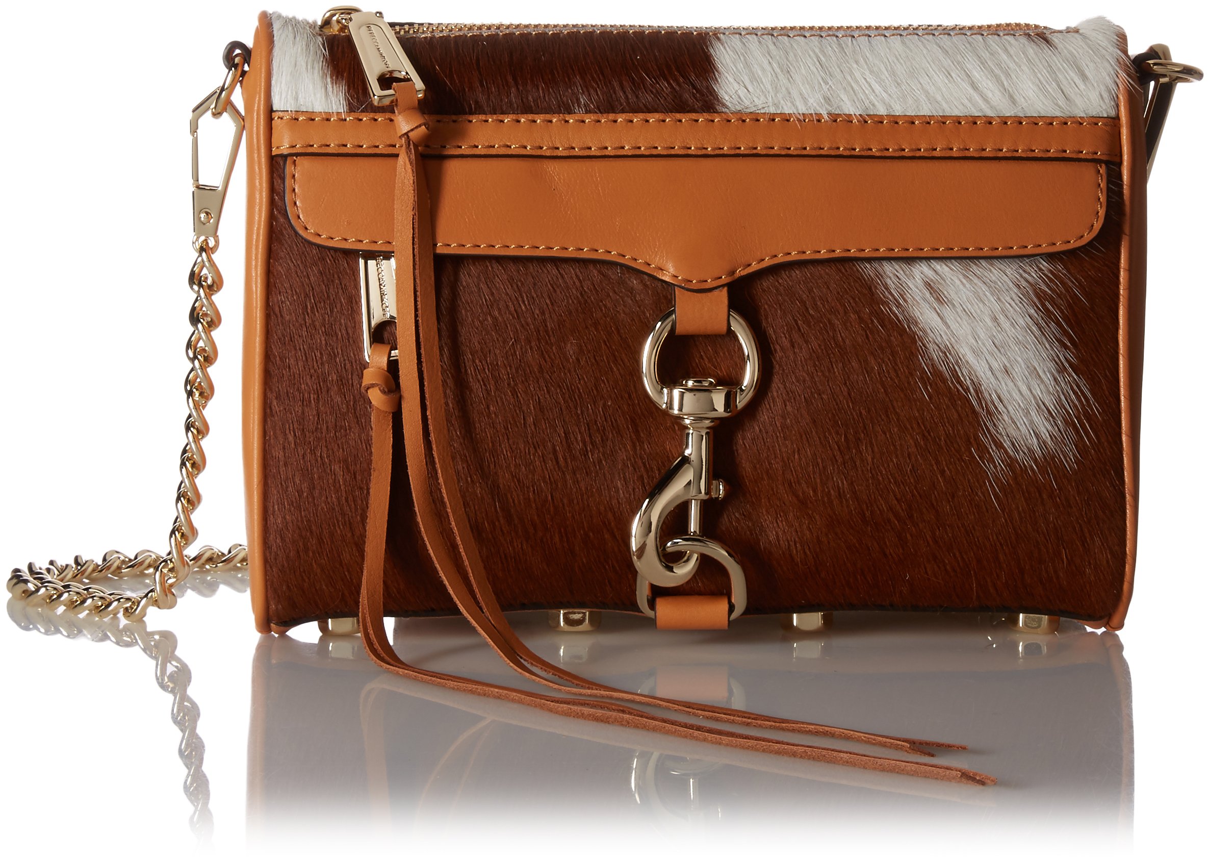 Rebecca Minkoff Haircalf Mini Mac Convertible Crossbody Bag - Stylish Leather Shoulder Purse for Women, Perfect for Work, Travel & Everyday Use