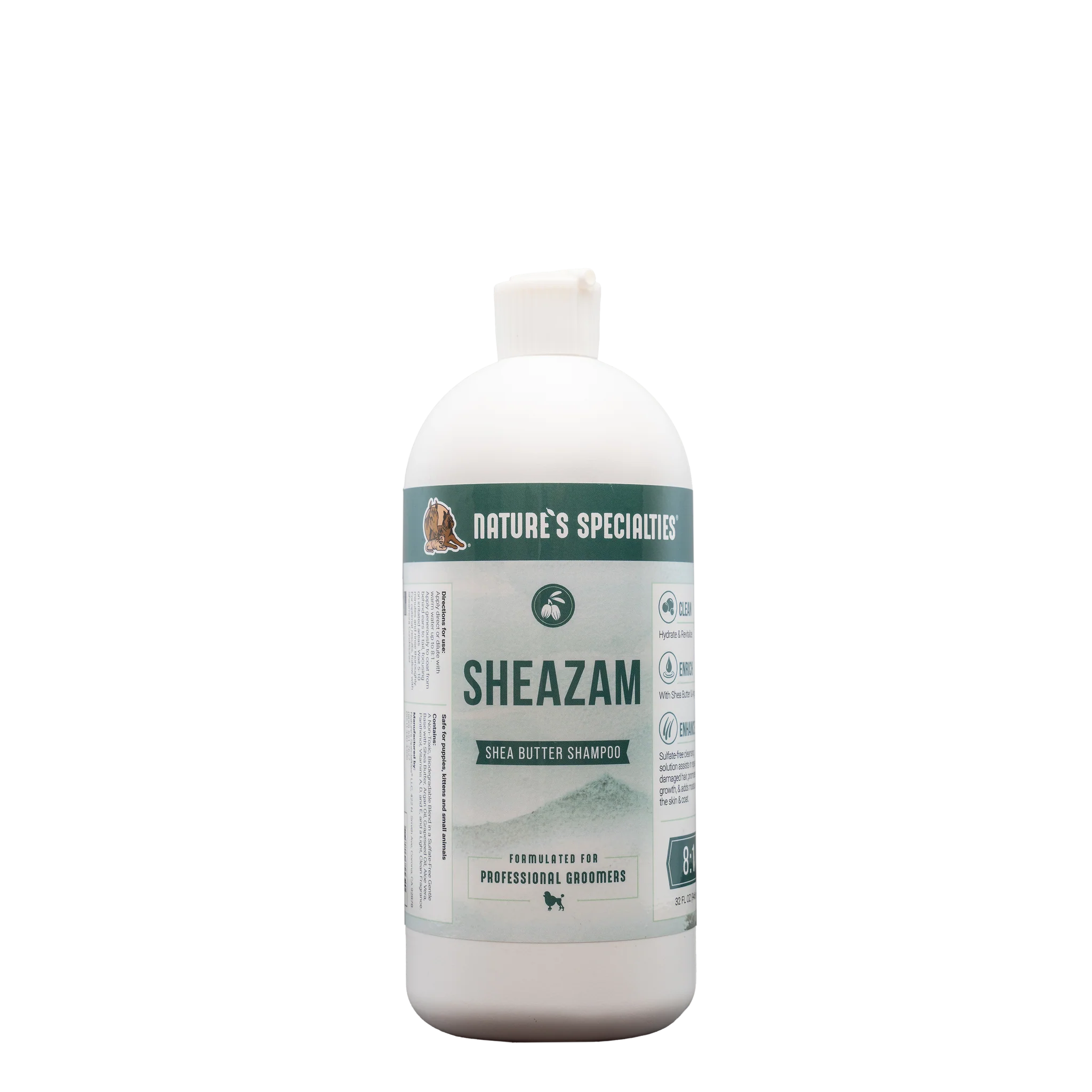 Nature's Specialties Sheazam® Shea Butter Shampoo for Dry Hair - Moisturizing & Nourishing Hair Care - Perfect for Damaged Hair & Scalp Hydration - Salon Quality Shampoo for Women & Men