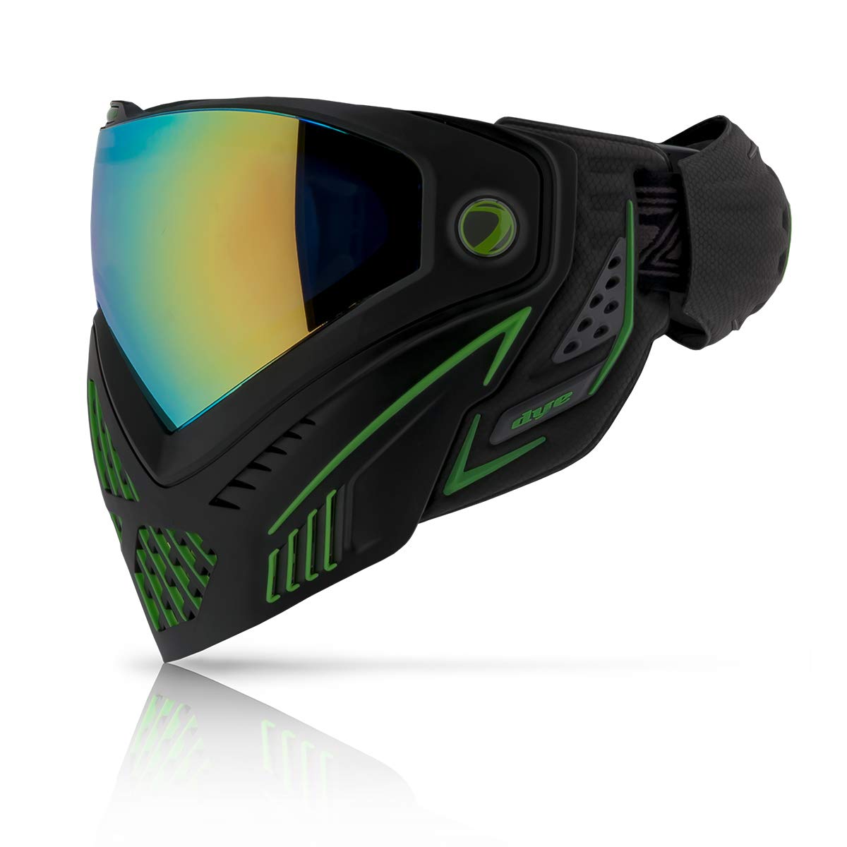 Dye i5 Paintball Goggles - Emerald 2.0 with Northern Lights Thermal Lens Combo | Anti-Fog, UV Protection | Perfect for Tournament Play & Woodsball Scenarios
