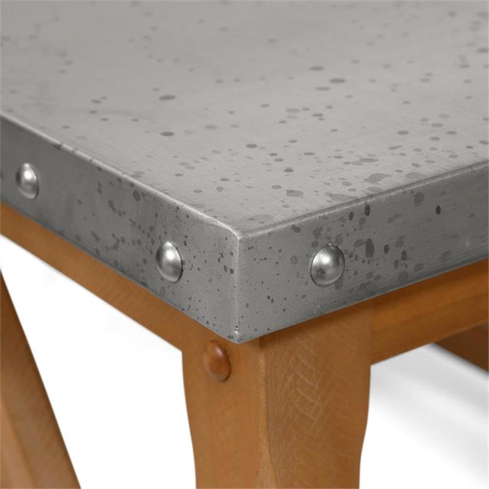 BOWERY HILL Industrial Wood Console Table - Natural Finish Entryway Sofa Table for Living Room, Hallway & Farmhouse Decor