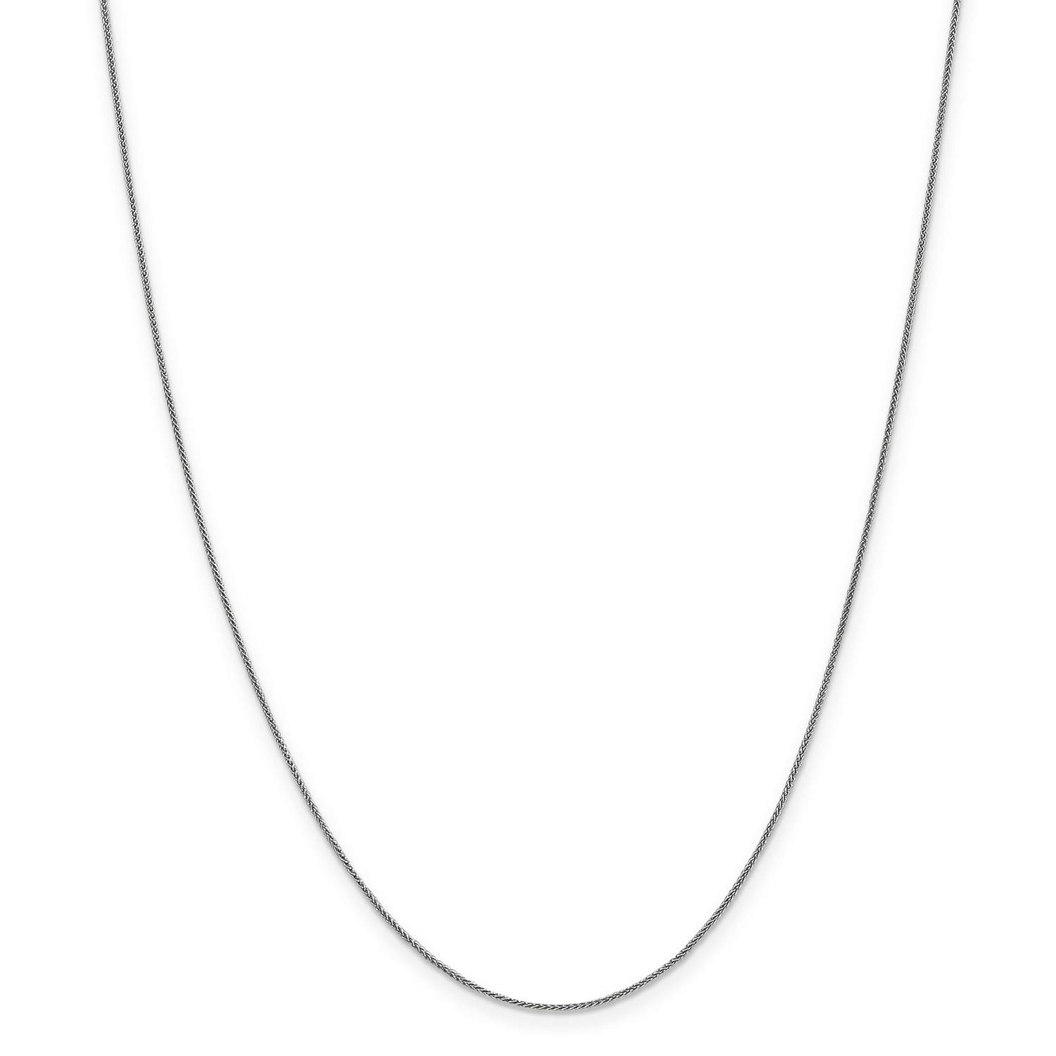 14K White Gold Spiga Wheat Chain Necklace, Bracelet, or Anklet – Elegant Jewelry for Women, Gift for Her – Perfect for Weddings, Parties & Everyday Wear