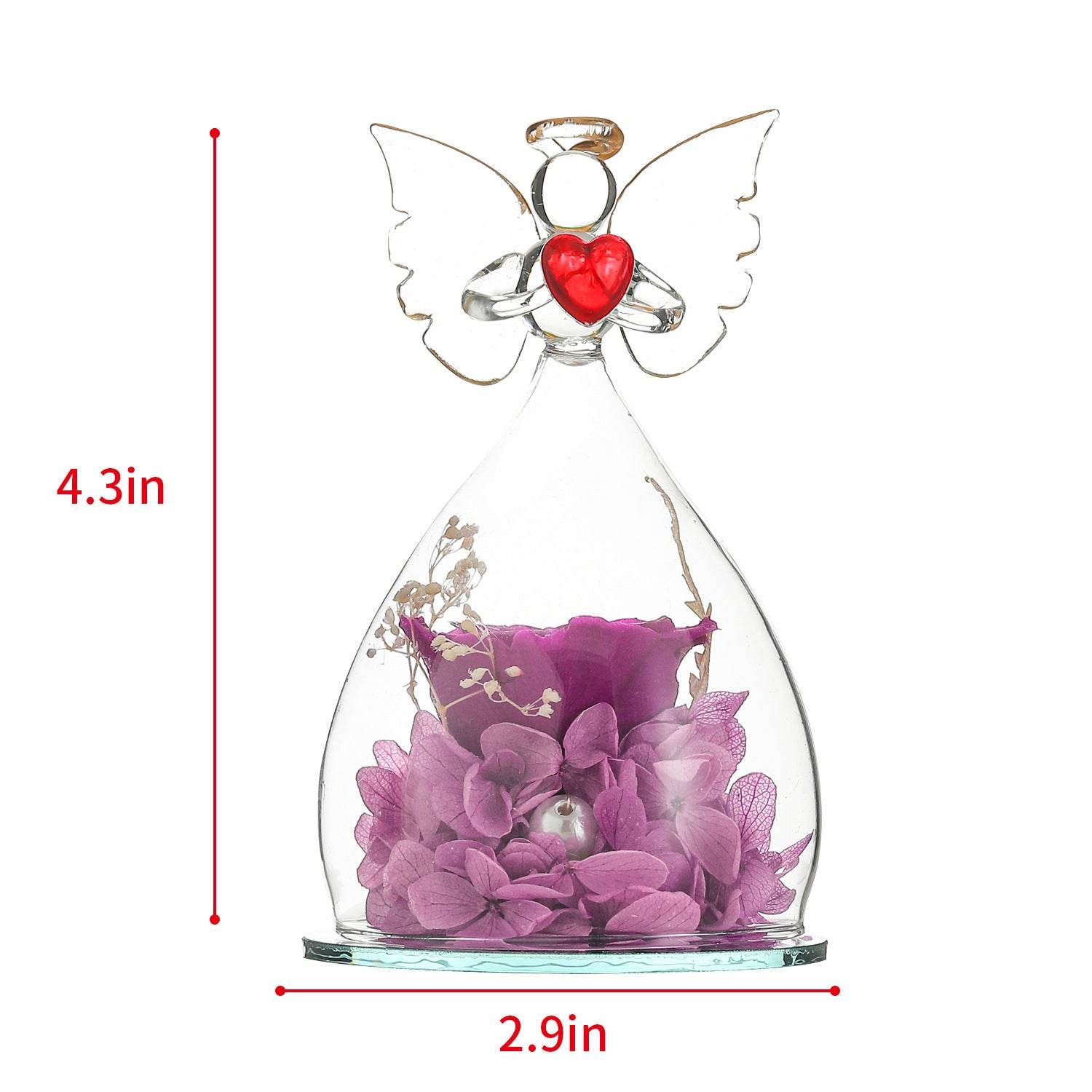 Eternal Rose Gift for Women - Preserved Real Roses in Glass Dome for Anniversary, Valentine's Day & Romantic Occasions