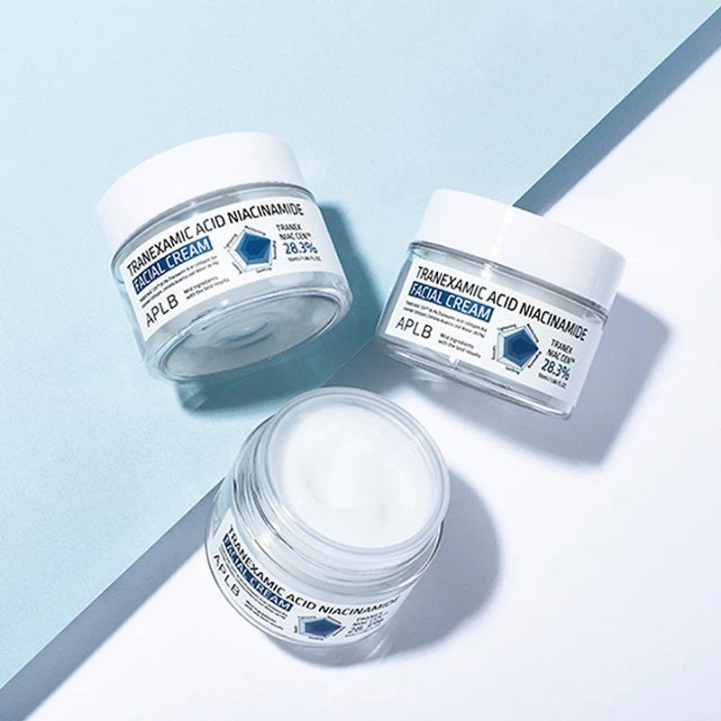 APLB Tranexamic Acid Niacinamide Brightening Facial Cream 55ml - Dark Spot Corrector & Even Skin Tone Moisturizer for Day & Night Use
