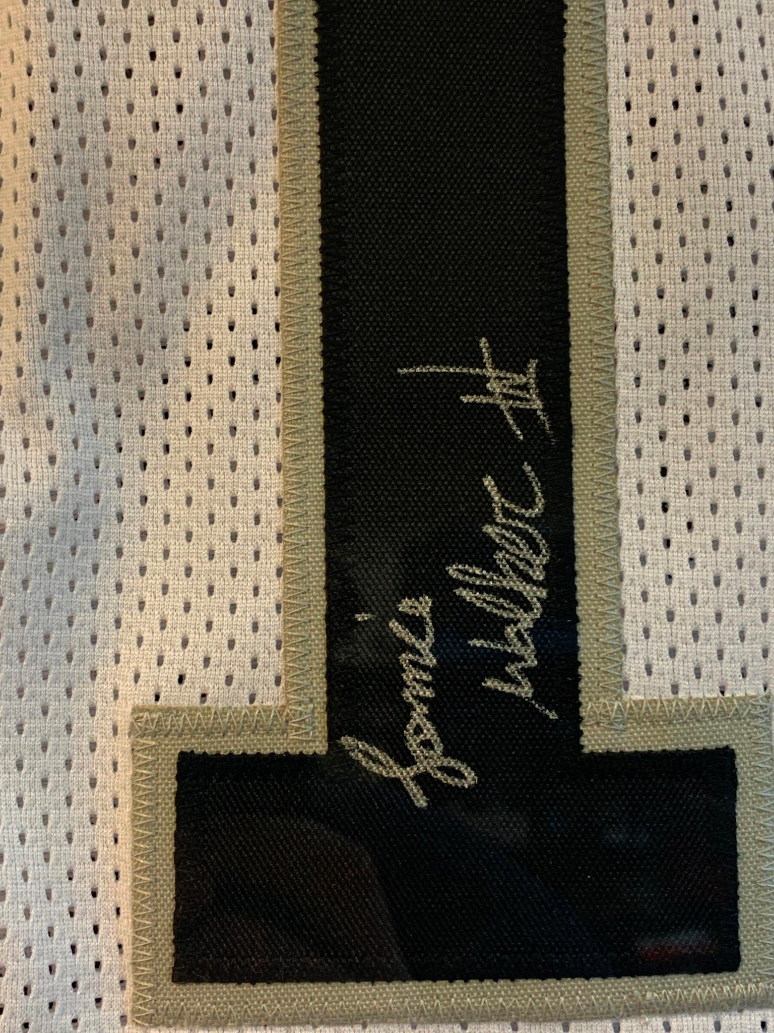 Lonnie Walker IV Autographed Framed Jersey with JSA Certification WPP052355 - San Antonio Spurs NBA Memorabilia - Perfect for Sports Fans, Man Cave Decor, and Collectors