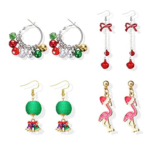 A9:4pairs christmas earrings