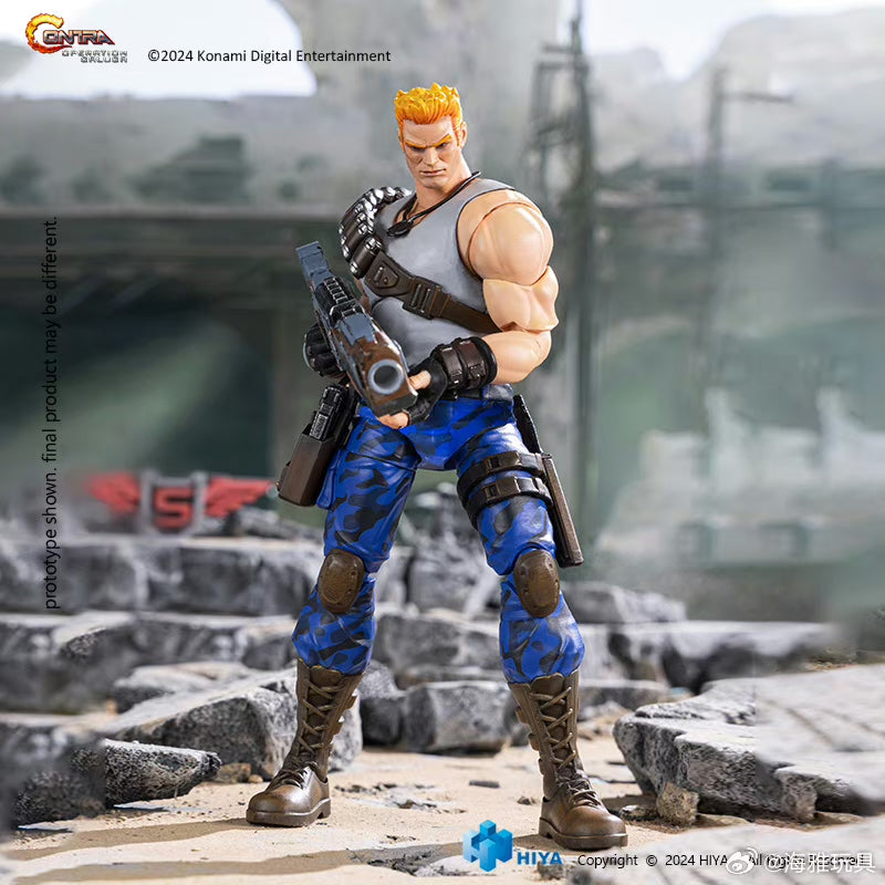 Pre-Order Hiya Toys 6-Inch Contra: Operation Galuga Action Figures - Lance Bean & Bill Rizer (16cm Exquisite Basic Series) | Perfect for Gaming Collectors and Display Shelves