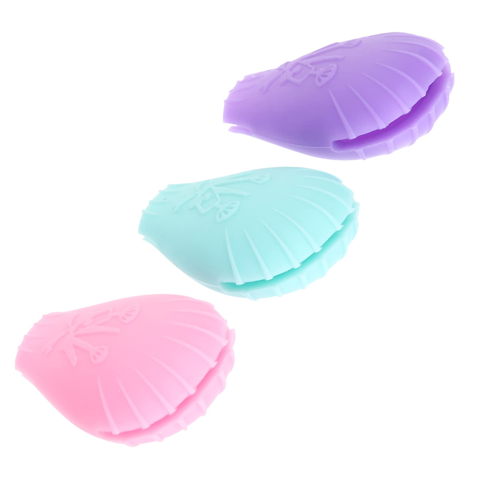 LALAFINA 3 Pack Silicone Makeup Brush Covers - Travel Size Protective Head Covers for Cosmetic Brushes | Perfect for Travel, Storage & Hygiene Protection
