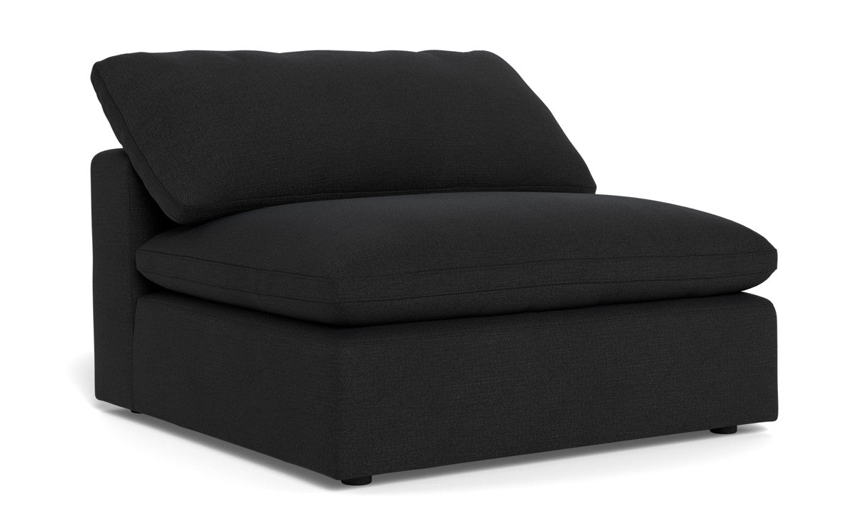 Fluffy Armless Chair - Ultra Soft Comfortable Accent Chair for Living Room, Bedroom, or Office - Perfect for Relaxing, Reading, and Lounging