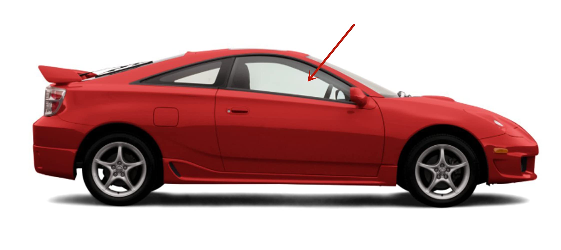 Toyota Celica 2000-2005 Right Passenger Side Window Glass Replacement - Perfect Fit for 2-Door Hatchback Models | Auto Glass Repair & Replacement Part