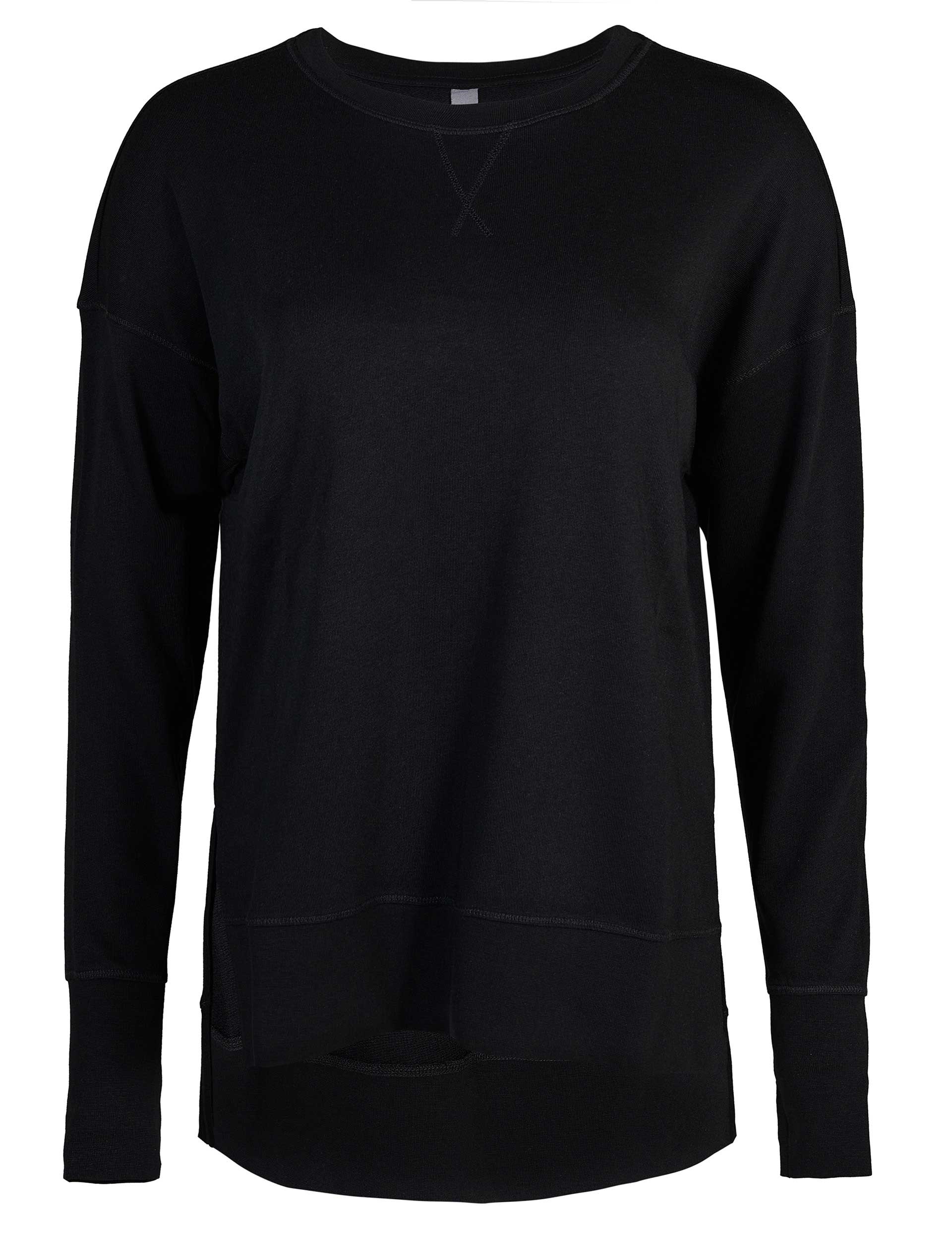After Class Longline Sweatshirt for Women - Black Oversized Pullover Hoodie | Casual Streetwear, Loungewear & College Outfit