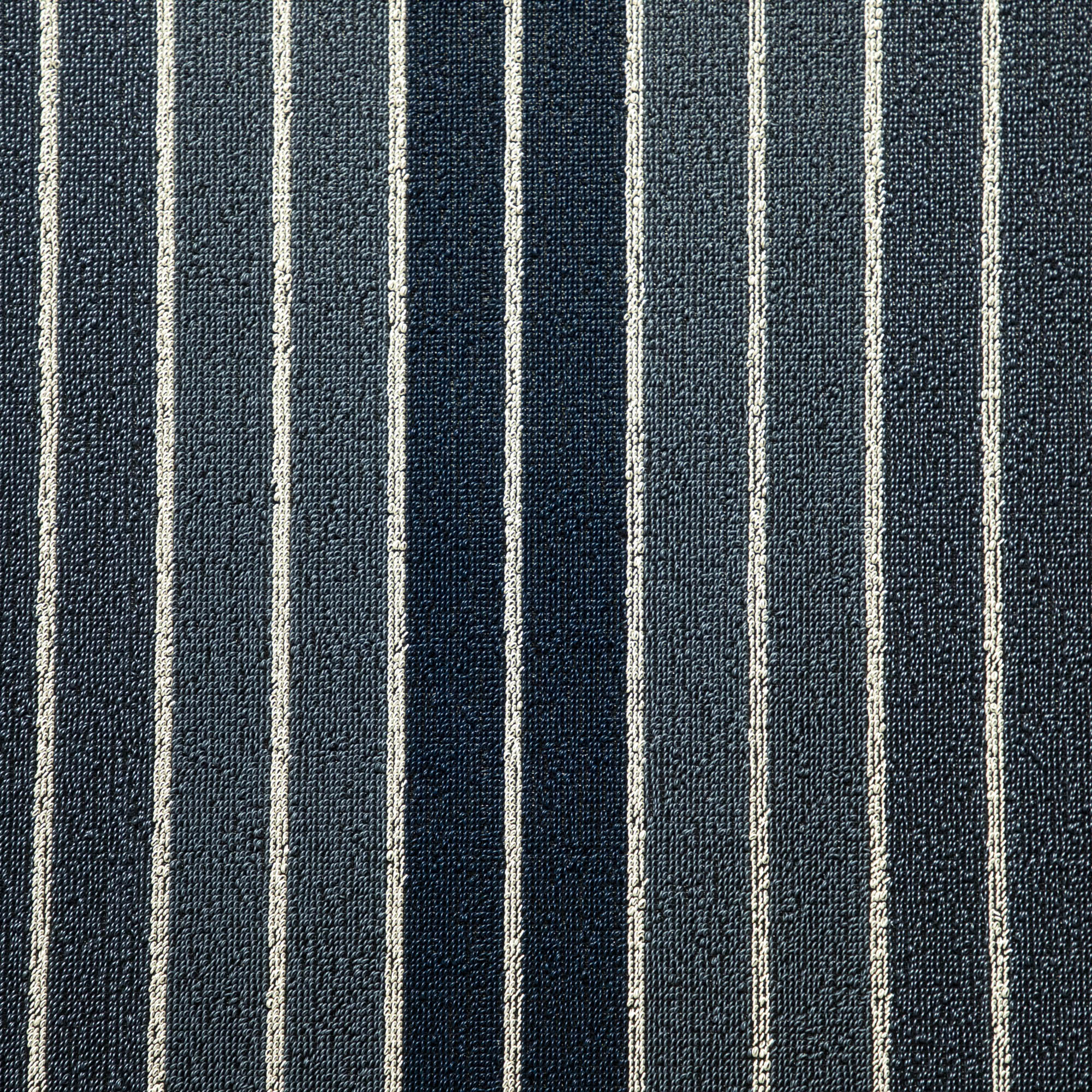 Denim Block Stripe Shag Utility Mat - Soft & Durable Entryway Rug for Home, Office, or Dorm - Perfect for High-Traffic Areas & Cozy Decor