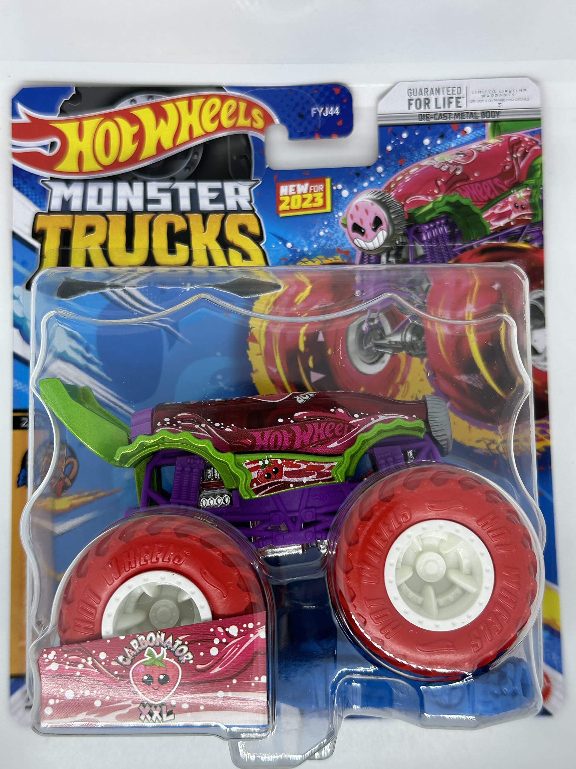 Hot Wheels Monster Trucks XXL Carbonator Strawberry Edition - 2023 New Release Collectible Toy Car for Kids - Perfect for Playtime, Birthday Gifts & Car Enthusiast Collections