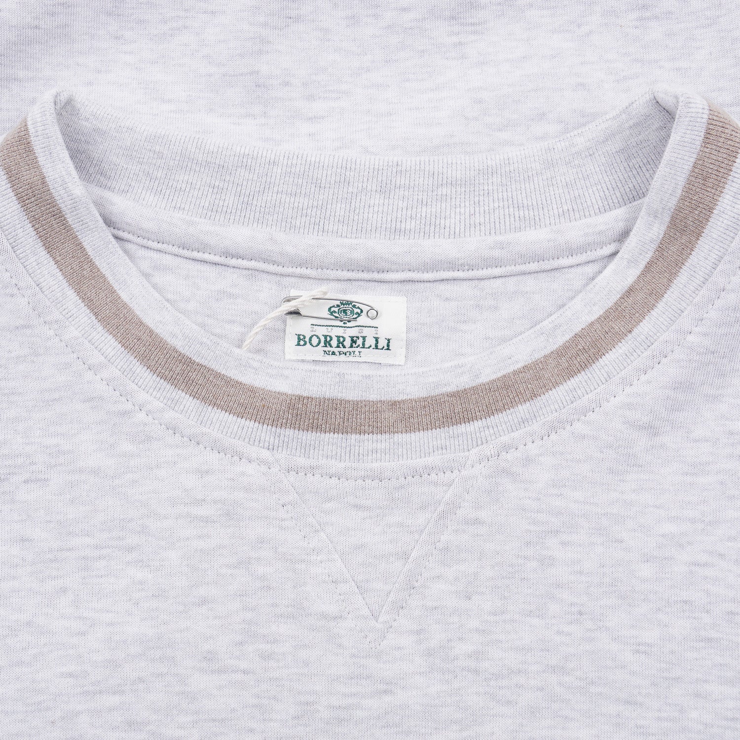 Borrelli Men's Crewneck Cotton Sweatshirt - Soft Casual Pullover for Everyday Wear | Perfect for Lounge, Gym & Street Style