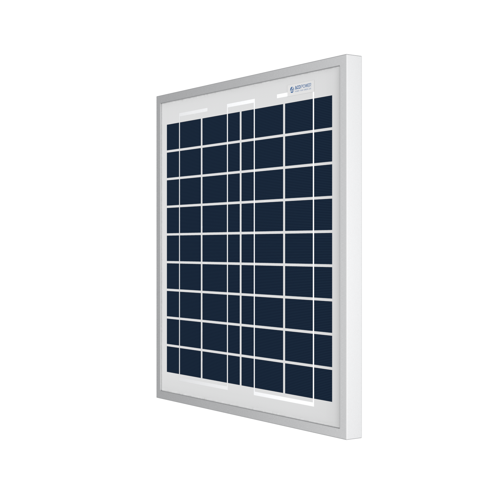 ACOPower 15W Polycrystalline Solar Panel - 12V Battery Charger for RV, Boat, Camping & Off-Grid Power Supply | Portable Solar Charging Solution for Outdoor Adventures